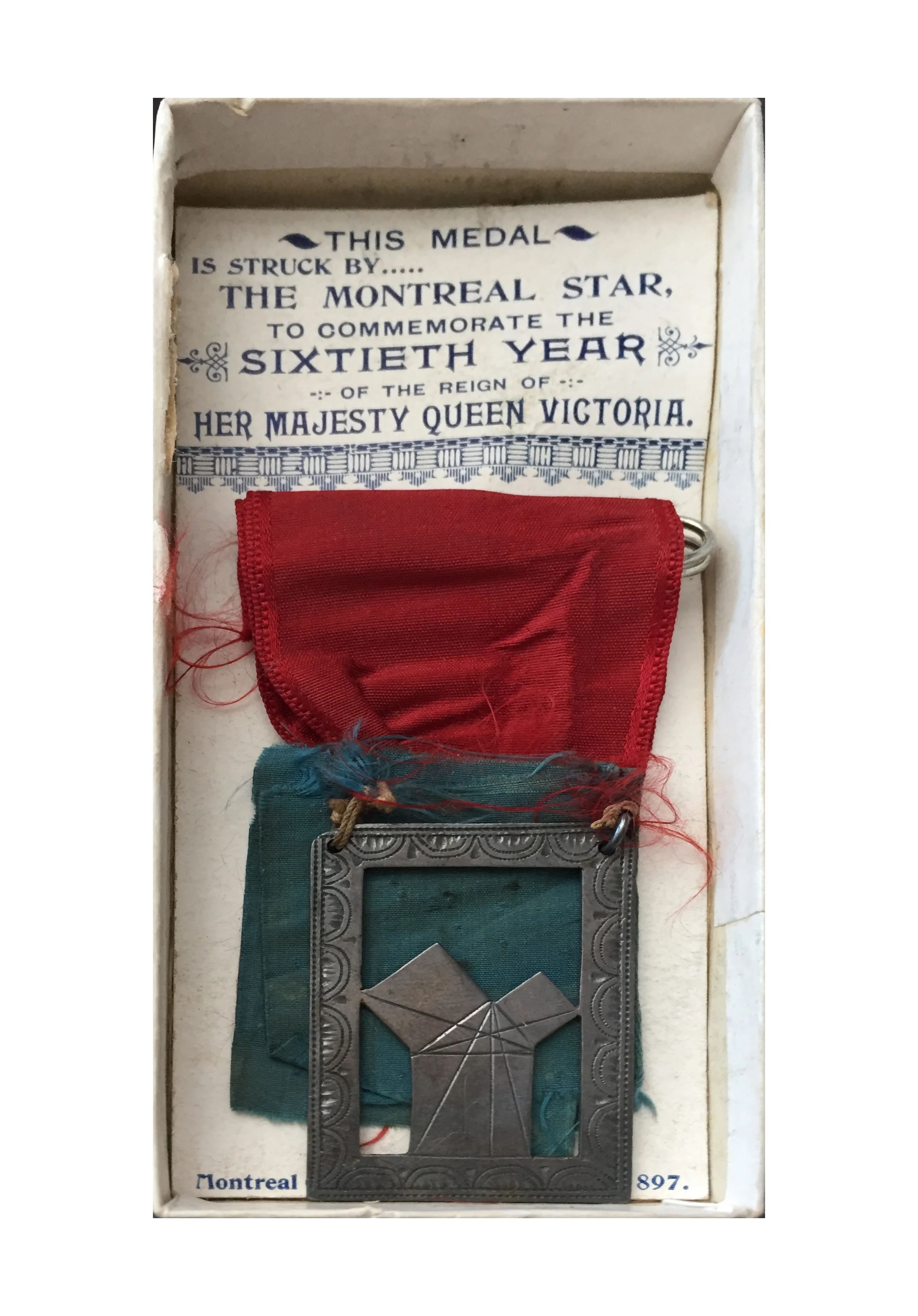 1897 Montreal Star Victoria Jubilee Medal, Leroux-1875l, Gem Unc Prooflike, Original Box.