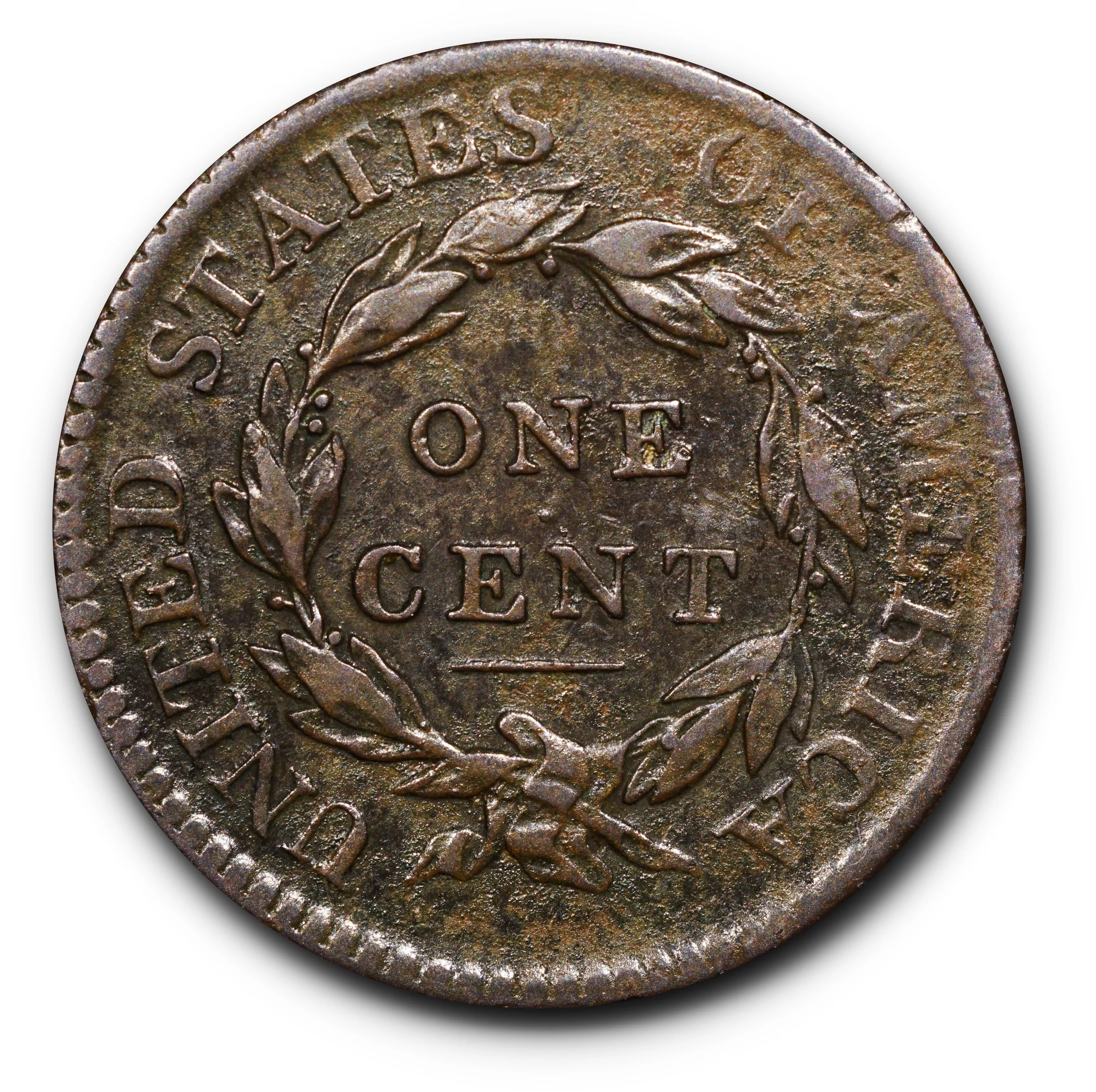1816 United States Matron Head Cent, N-4, R.2, XF.