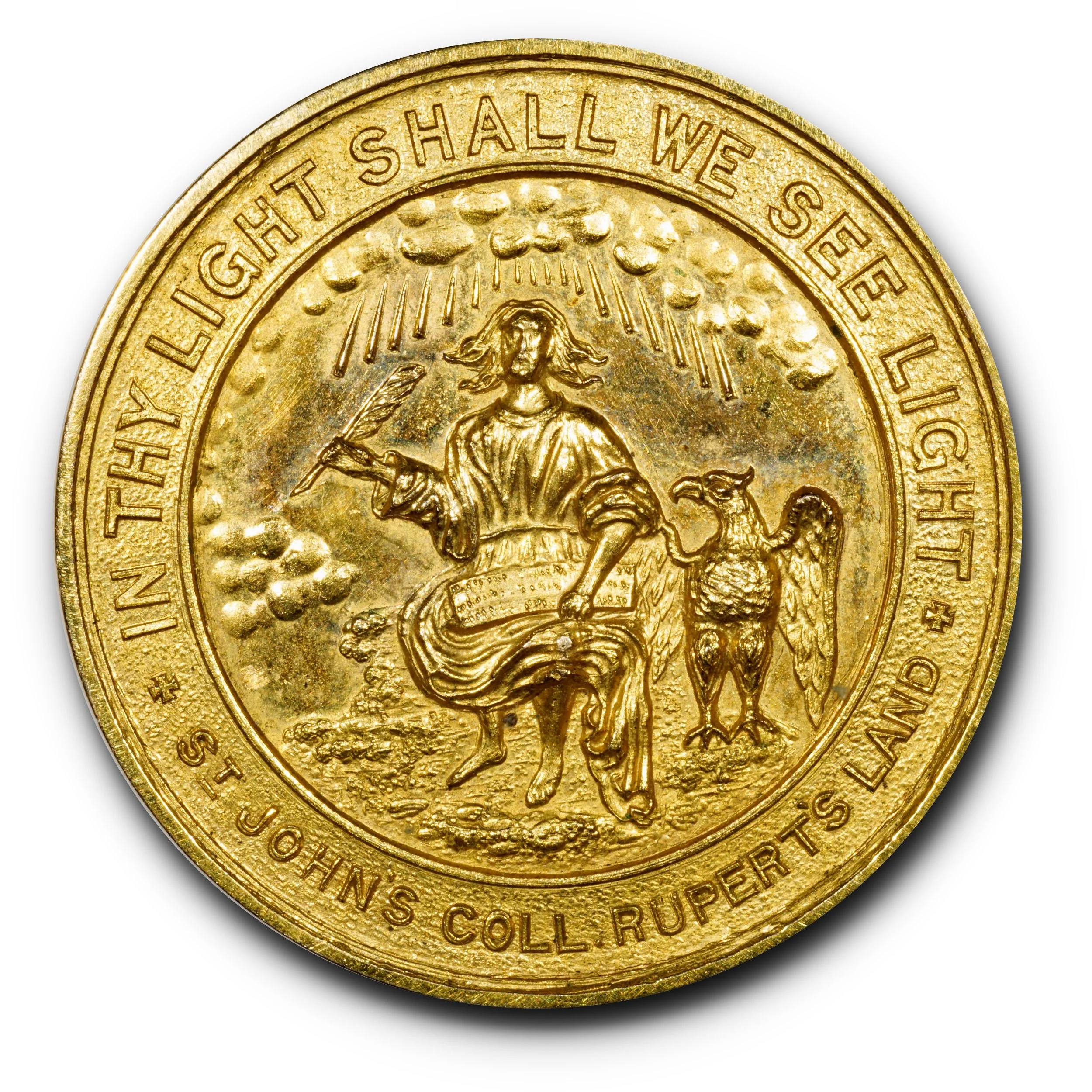 Undated St. John's College, Winnipeg Gold Medal.