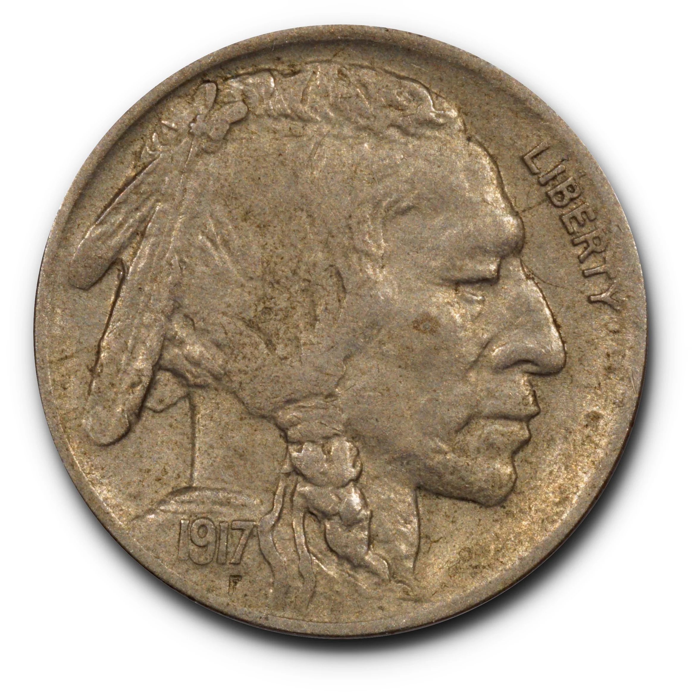 1917-D USA Buffalo Nickel XF.