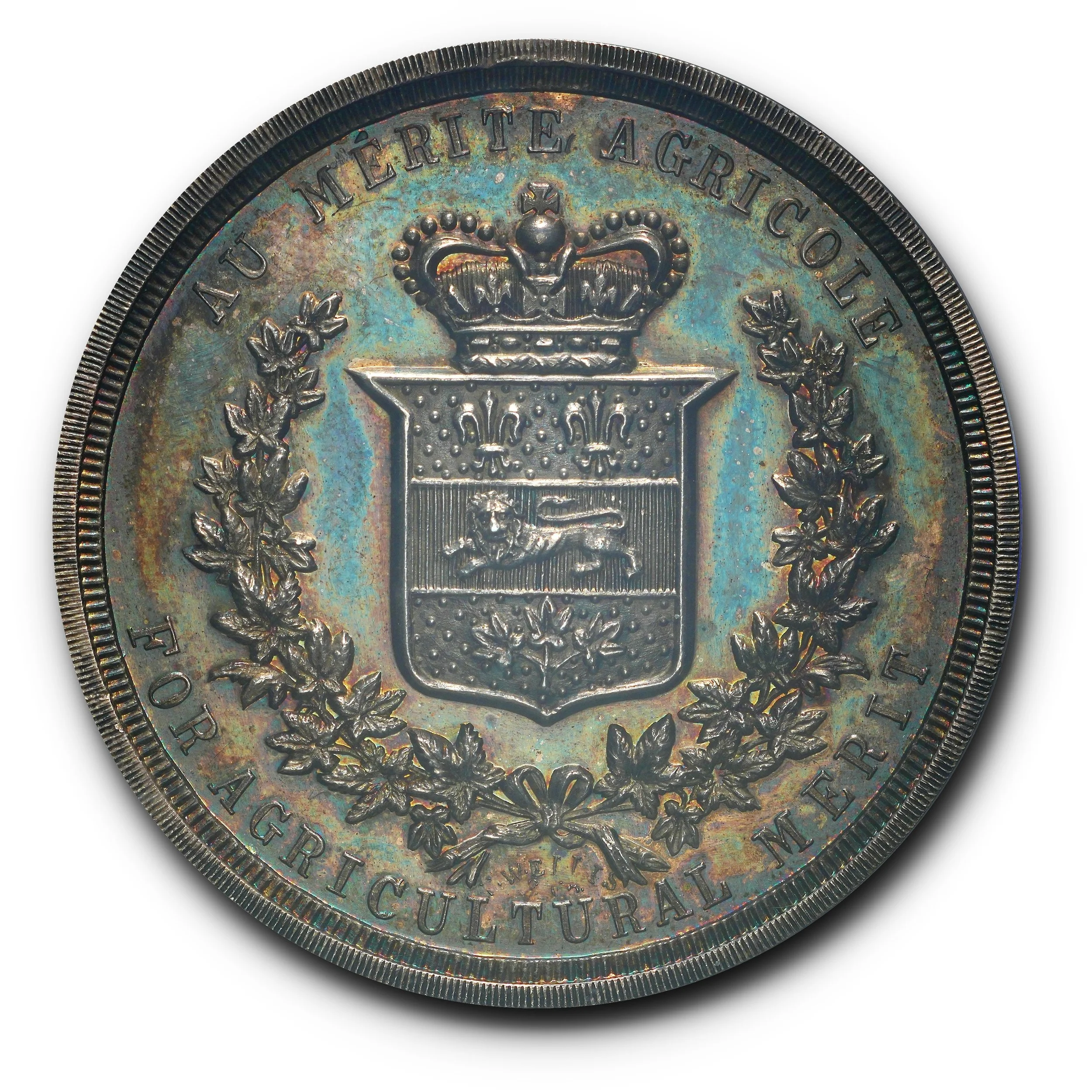 Province de Quebec Au Merite Agricole Agricultural Prize Medal. Leroux-1476.