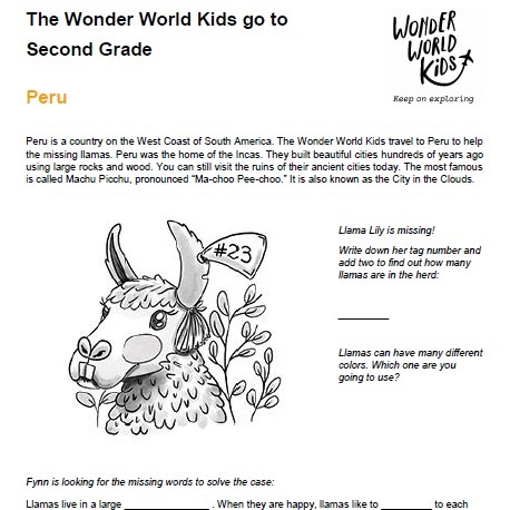 Second Grade in Austria and Peru