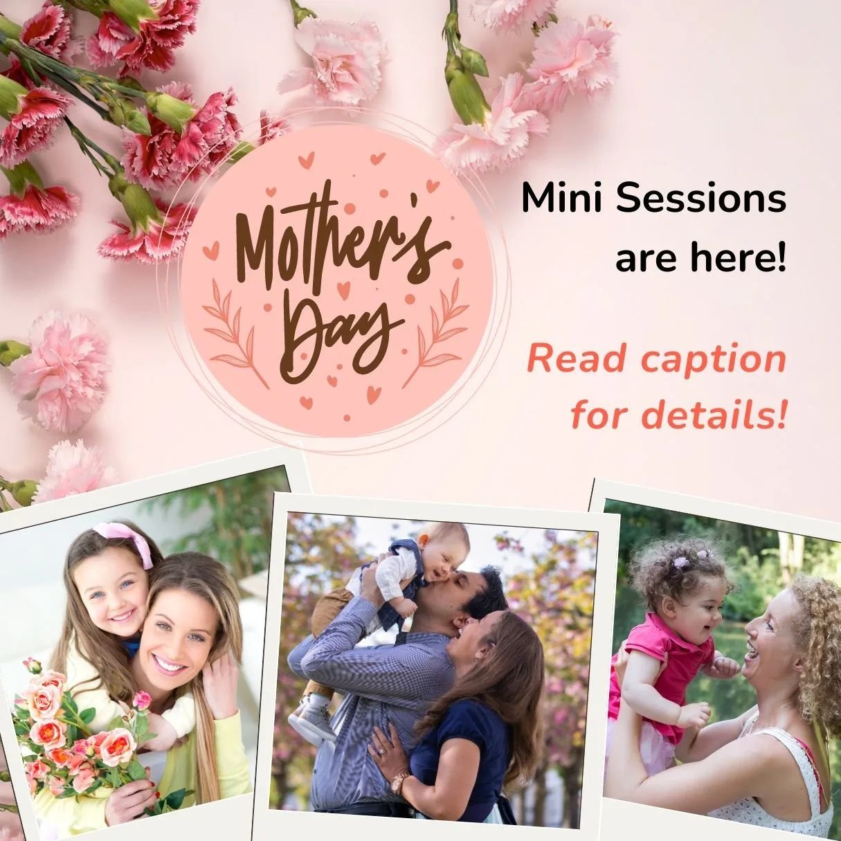 📸✨ Capture the love that speaks volumes this Mother's Day! Join me for my exclusive Mother's Day Mini Photo sessions in South Munich on May 5th.
Time slots are  available every half an hour. Reserve yours now for just &euro;125. 

Session includes 5