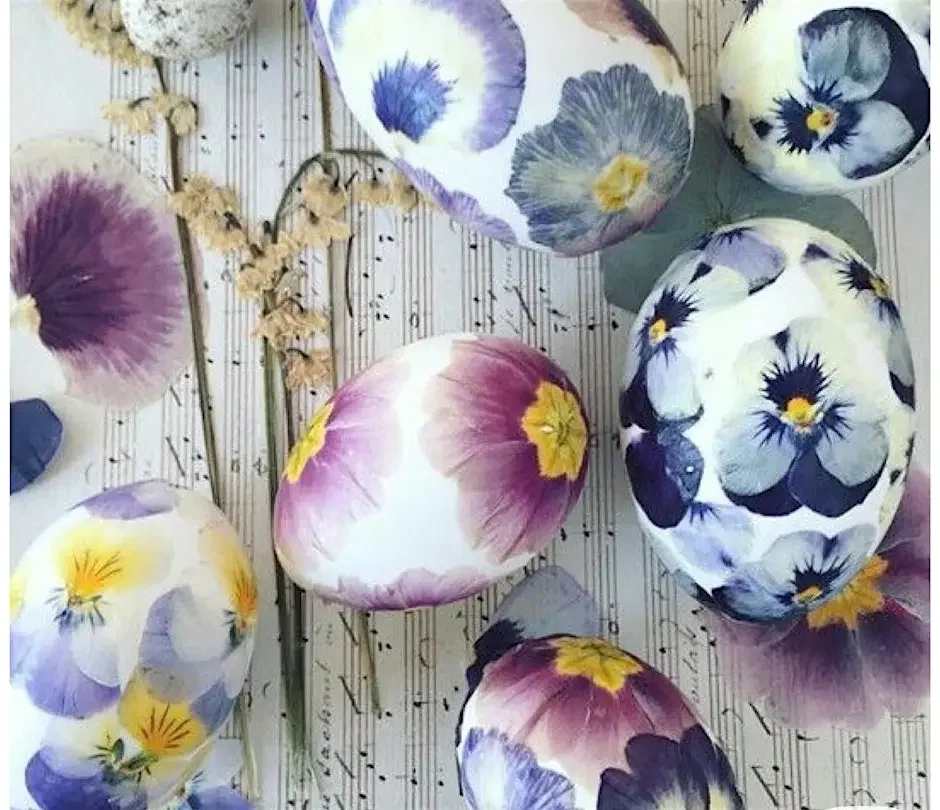 Easter Egg Pressed Flower Workshop