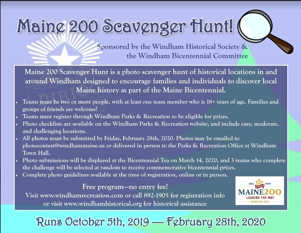 Maine 200 Scavenger Hunt