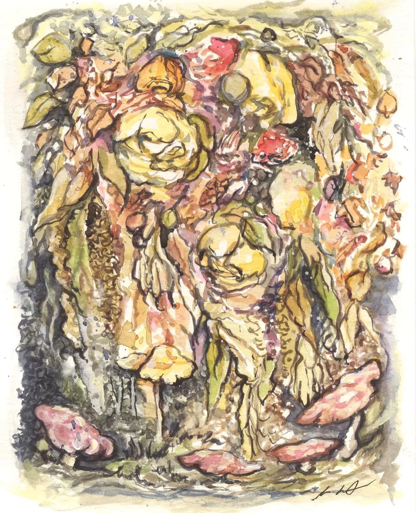 Happy things
-#art #artwork #artist #painting #paint #painter #watercolor #watercolorpainting #watercolors #illustration #illustrator #mushrooms #nature #fae #brcantygram