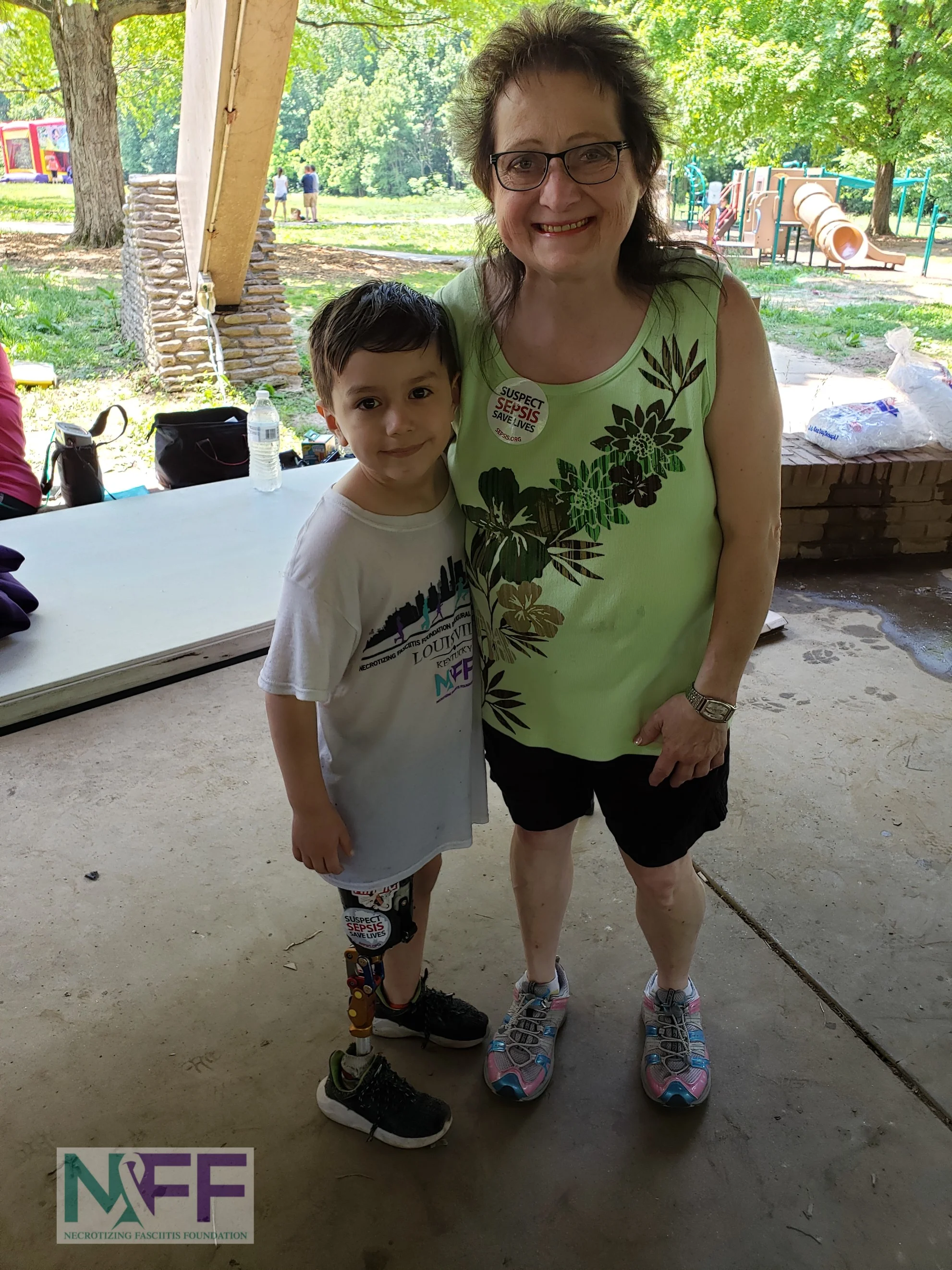 Our youngest and oldest NF survivors present at the event.