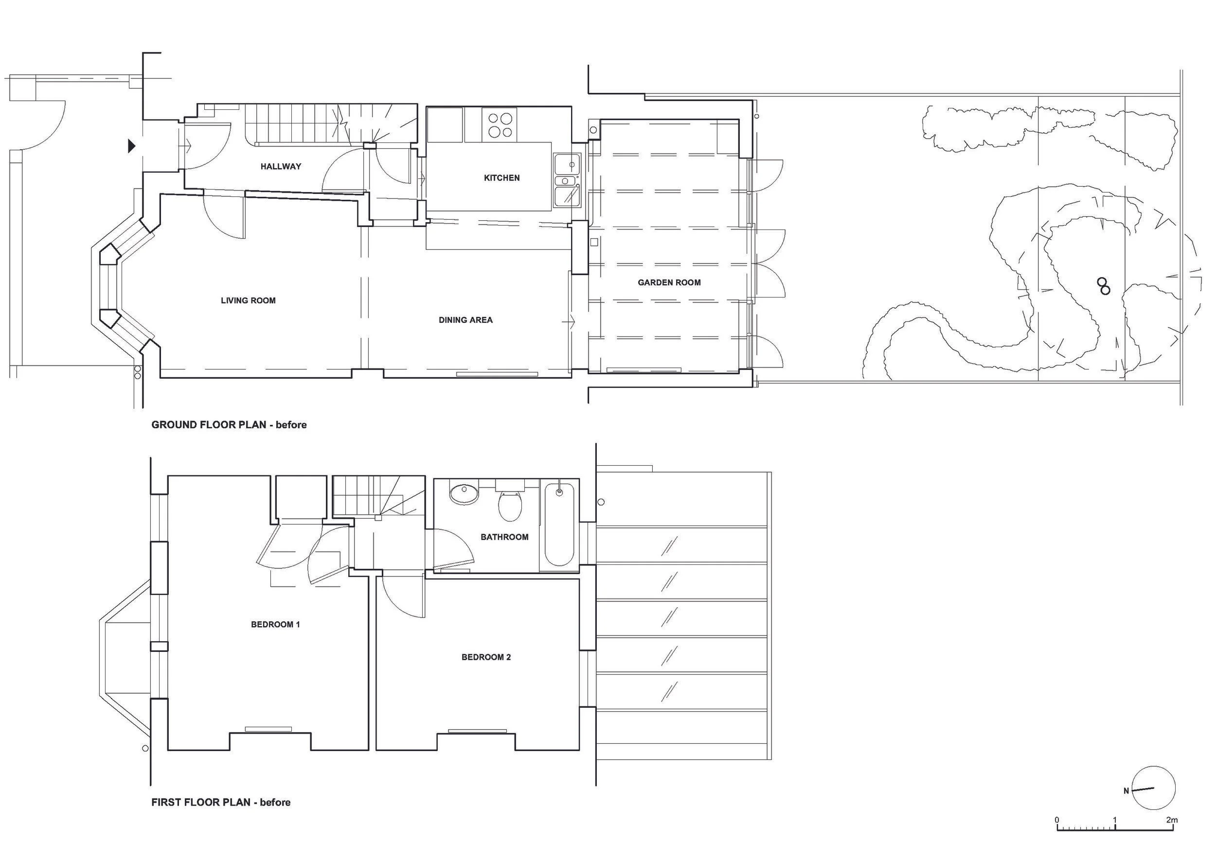 Plans - Before refurbishment