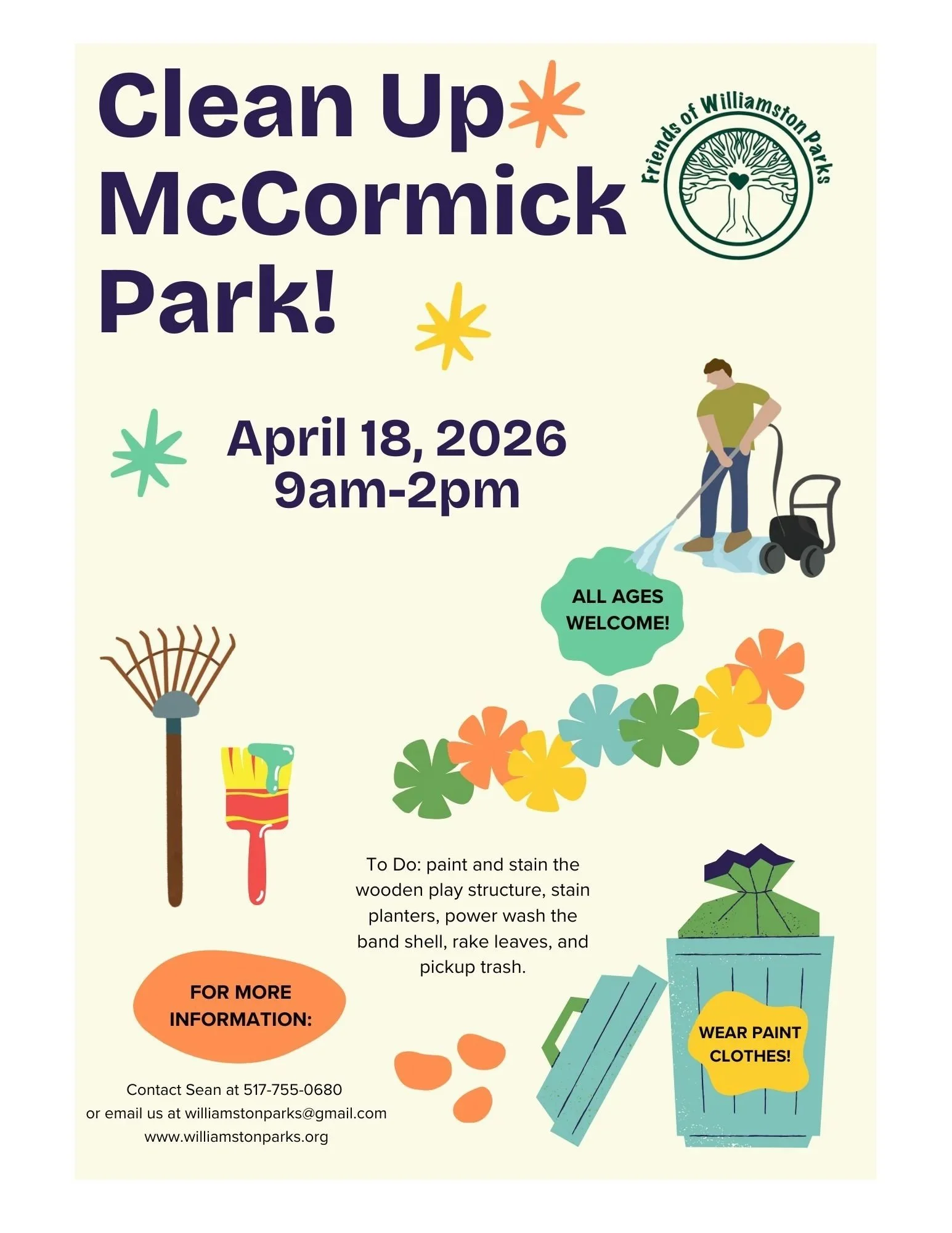 Spring Clean-Up at McCormick Park