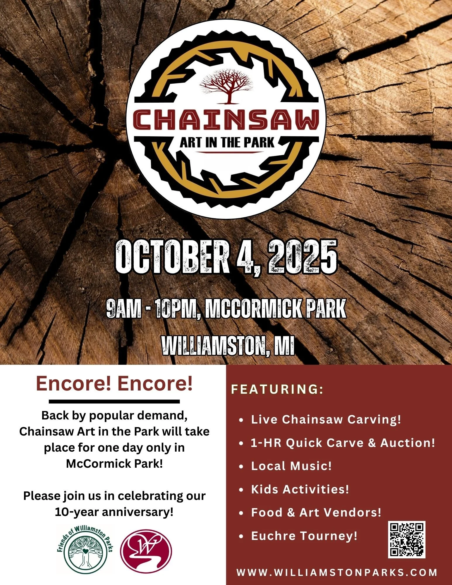 Chainsaw Art in the Park Encore!