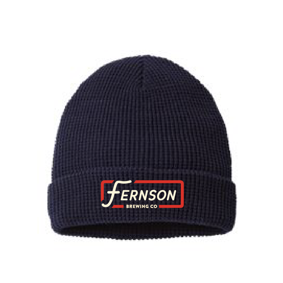 Waffle Beanie - Navy