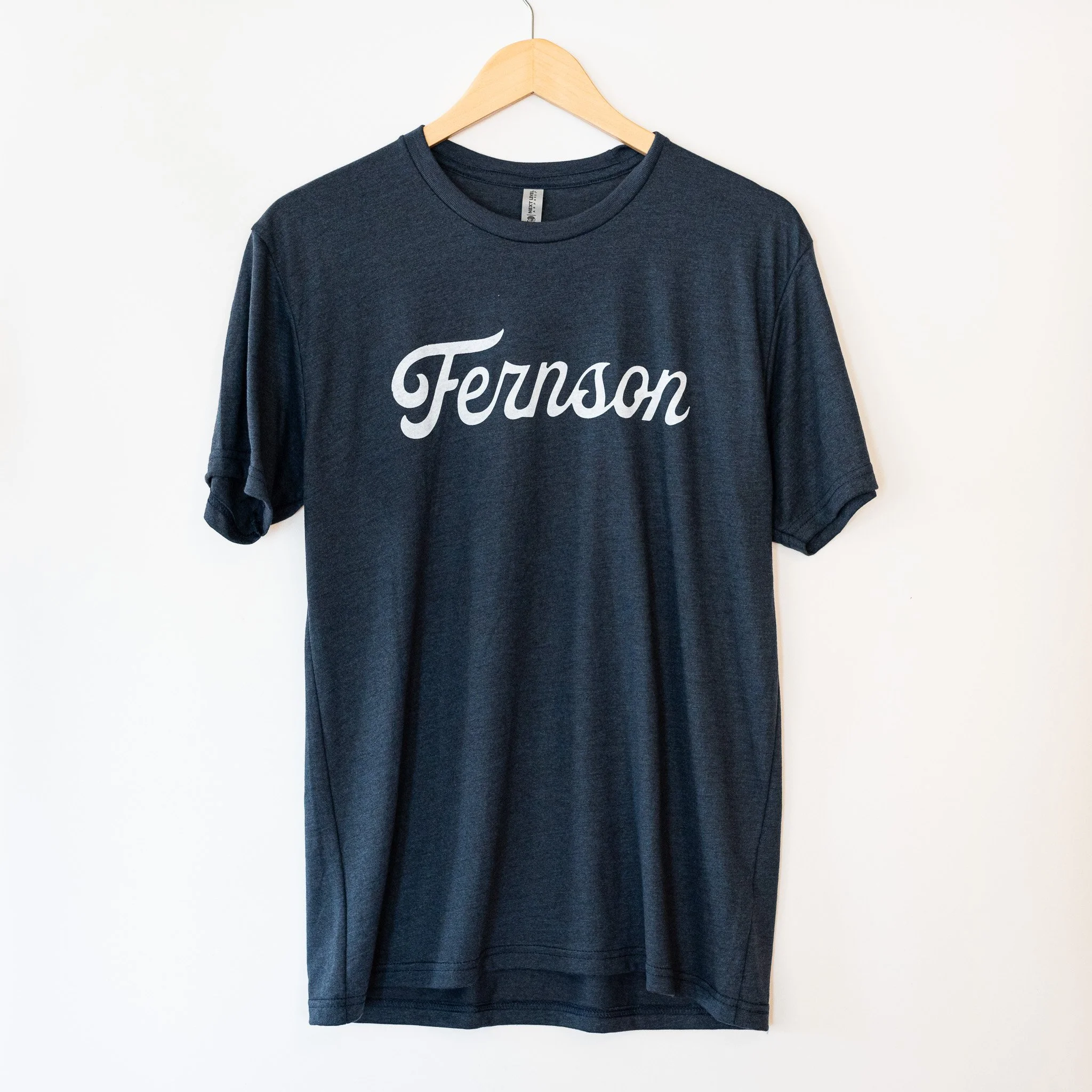 Cursive Logo Tee - Navy