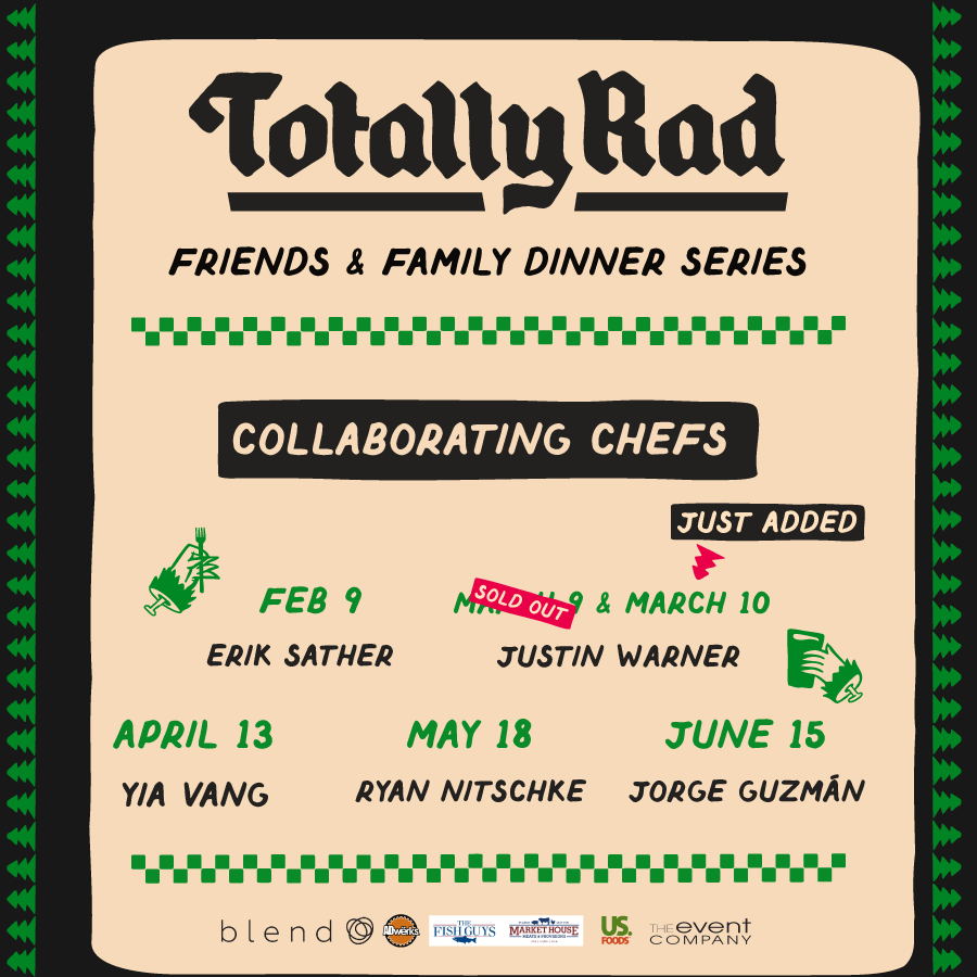 A Totally Rad Friends & Family Dinner Series