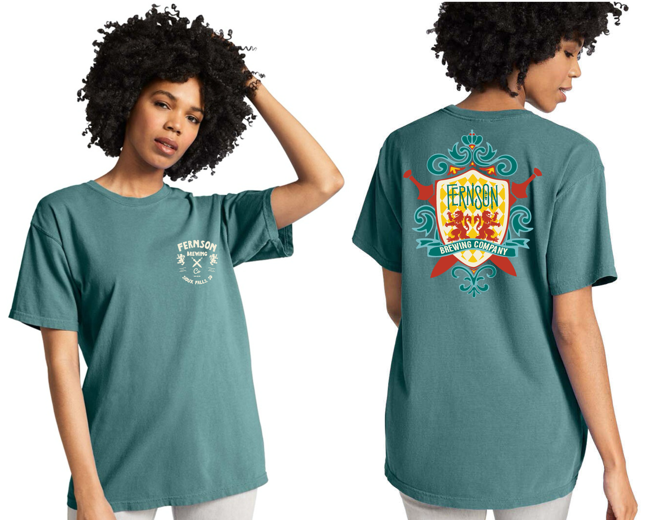 Coat of Arms Tee- Spruce
