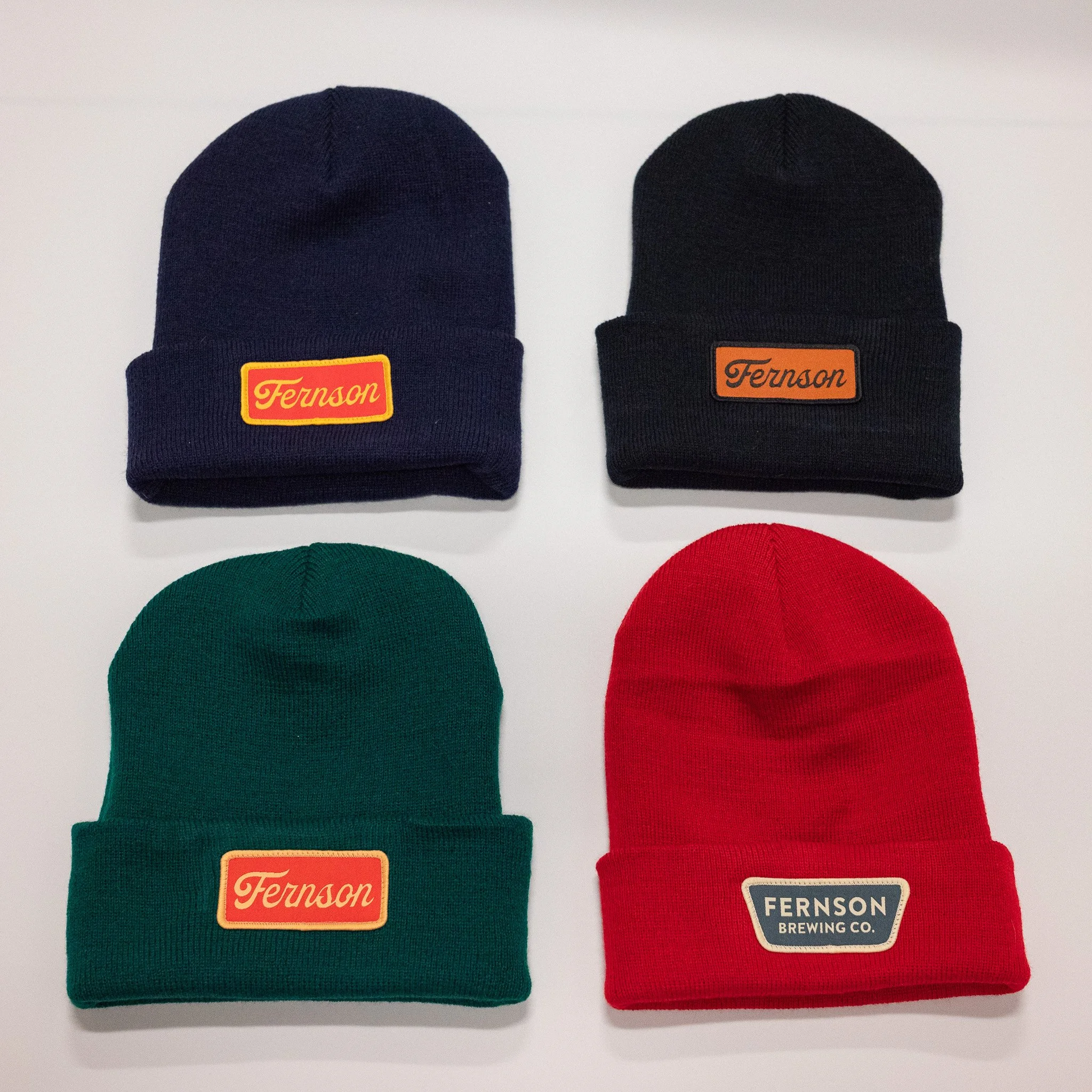 Knit Beanie with Fernson Patch