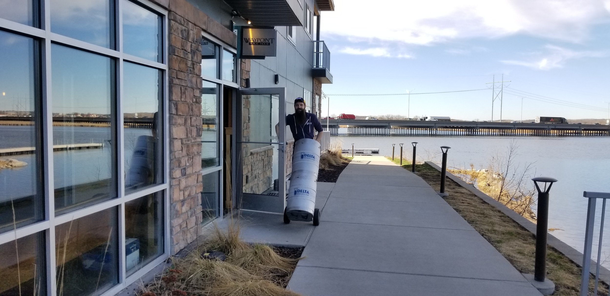 Delivering Kegs Delta Beer Lab