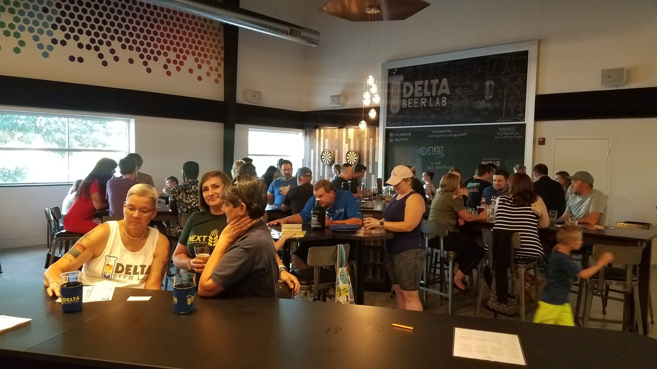 Guests in Taproom Delta Beer Lab