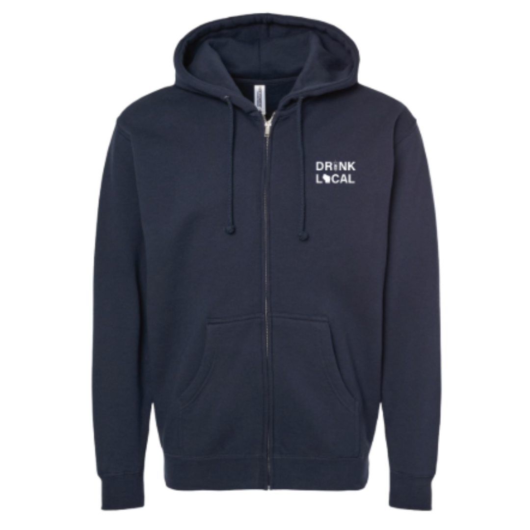 Delta Beer Lab Navy Zip Up front.png