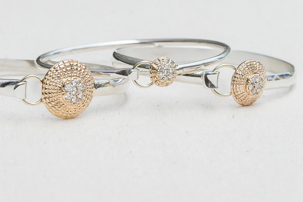 Diamond Basket Top Bangle by Jewel In The Sea Nantucket