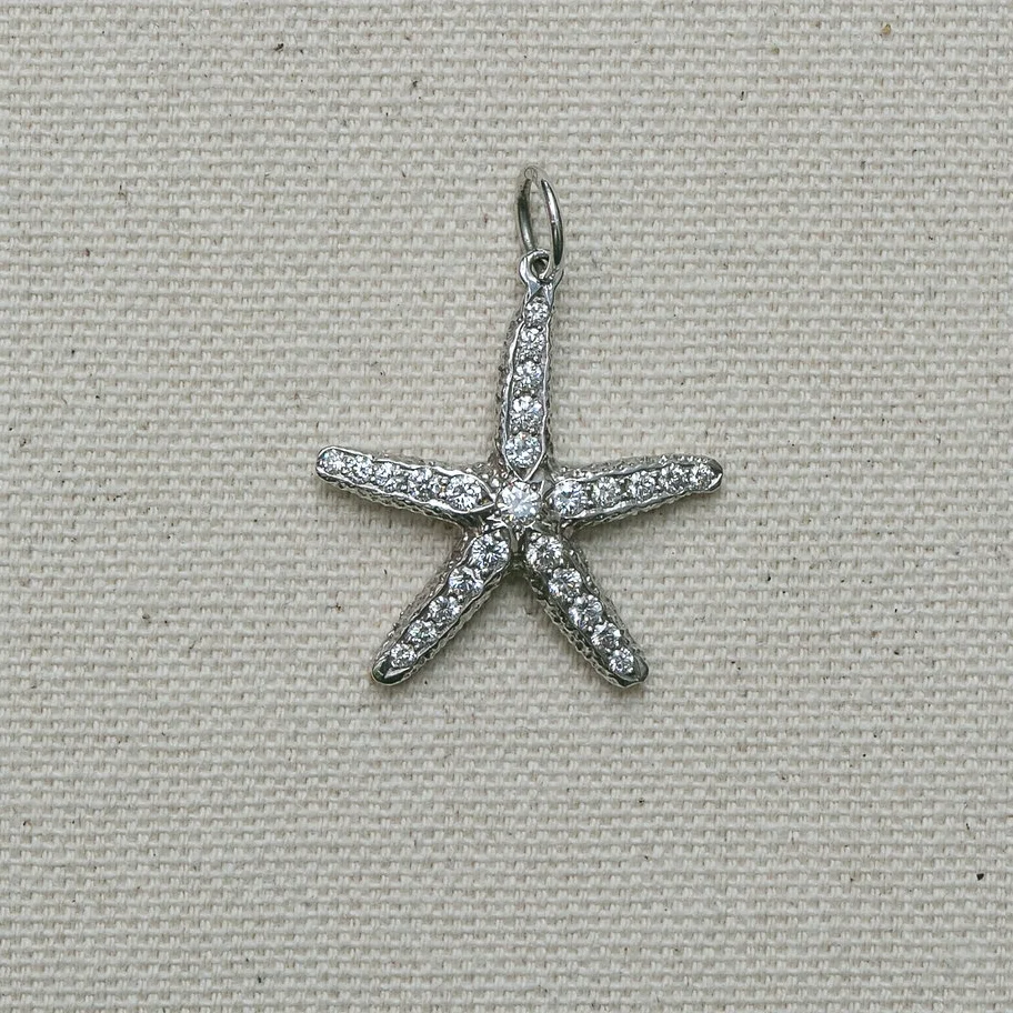 Diamond Starfish Charm by Jewel In The Sea Nantucket