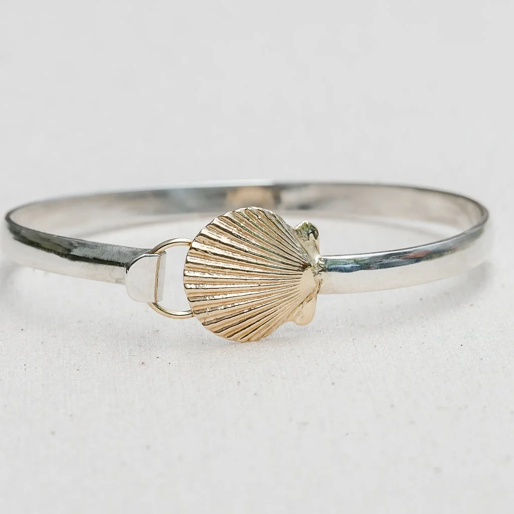 Scallop Bangle by Jewel In The Sea Nantucket