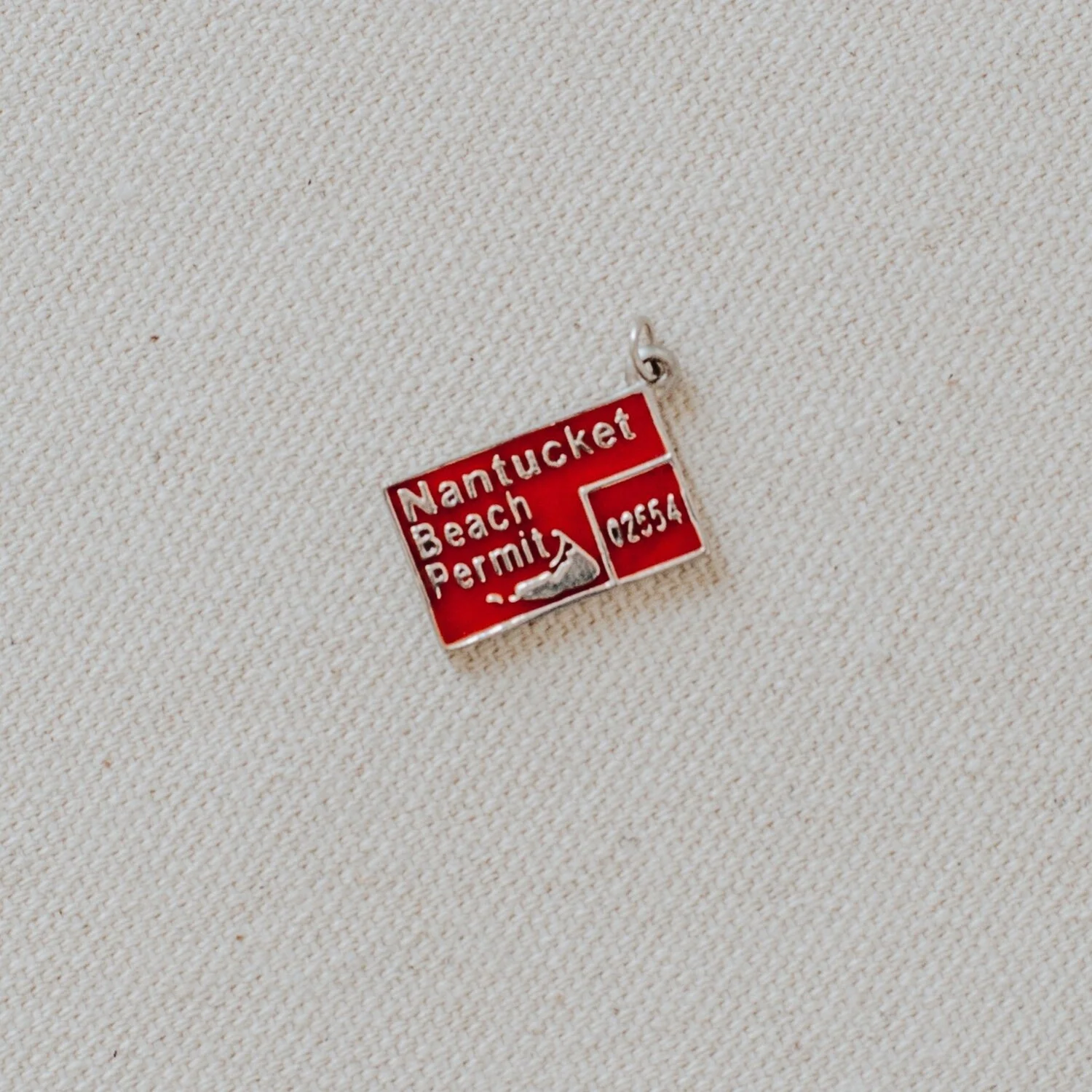Silver Beach Pass Charm