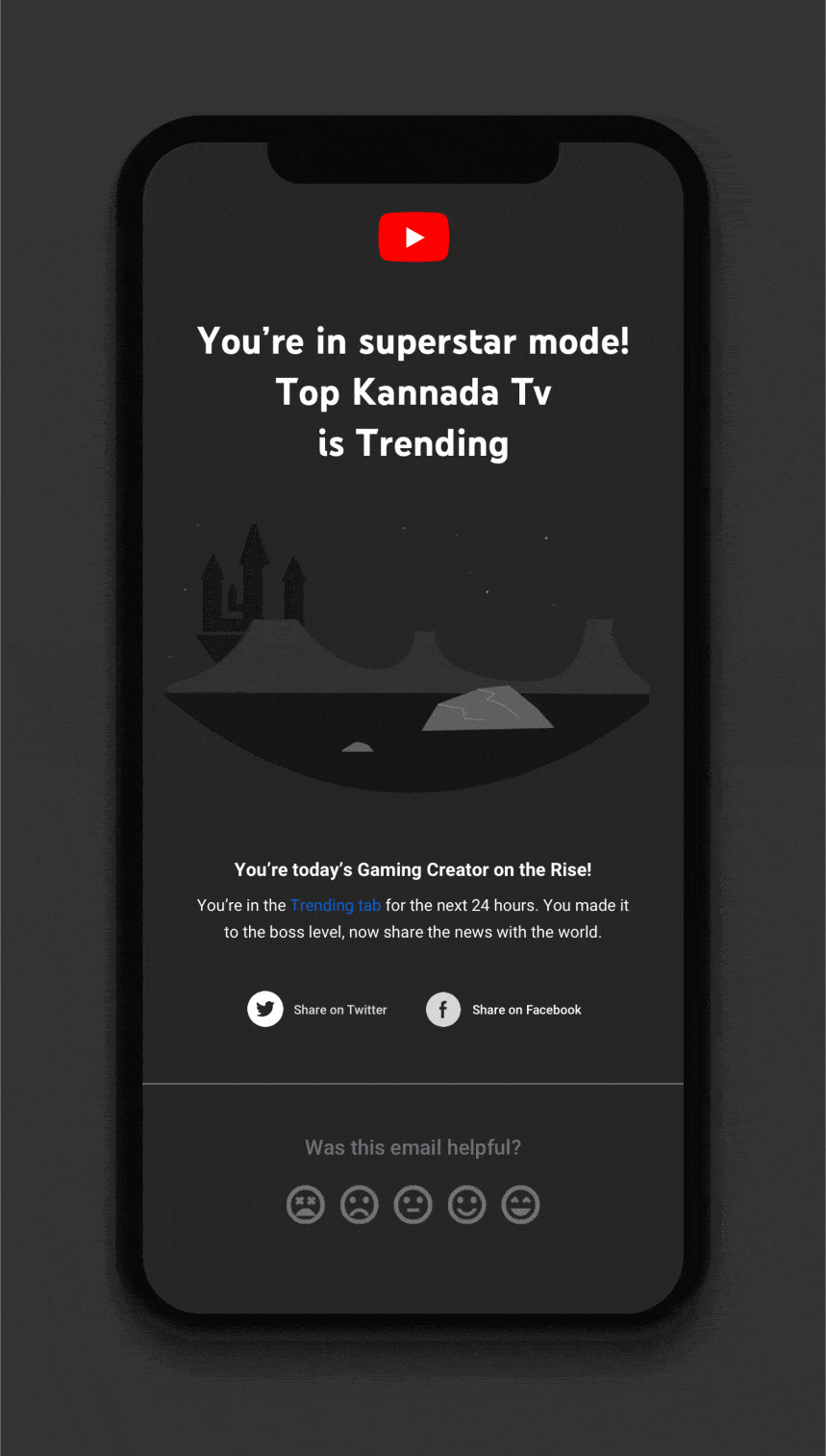 You’re in superstar mode! Top Kanada TV is TrendingYou’re today’s Gaming Creator on the Rise! You're in the Trending tab for the next 24 hours. You made it to the boss level, now share the news with the world