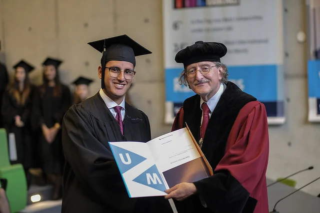 Graduation from the University of Maastricht - Bachelor of Laws (LL.B.) in European Law School - 2016 with Professor Rene de Groot.