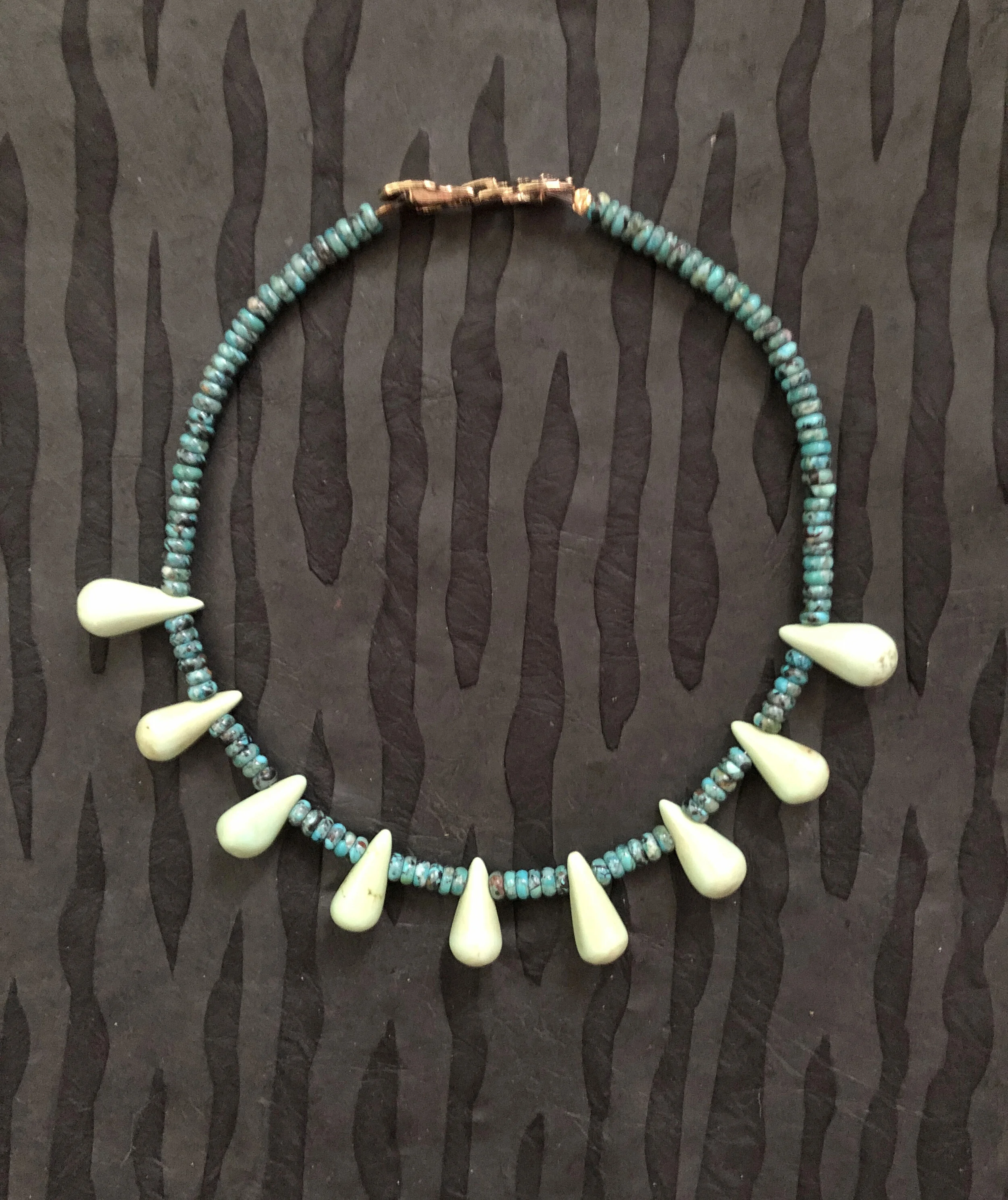 Turquoise and Chrysoprase Necklace