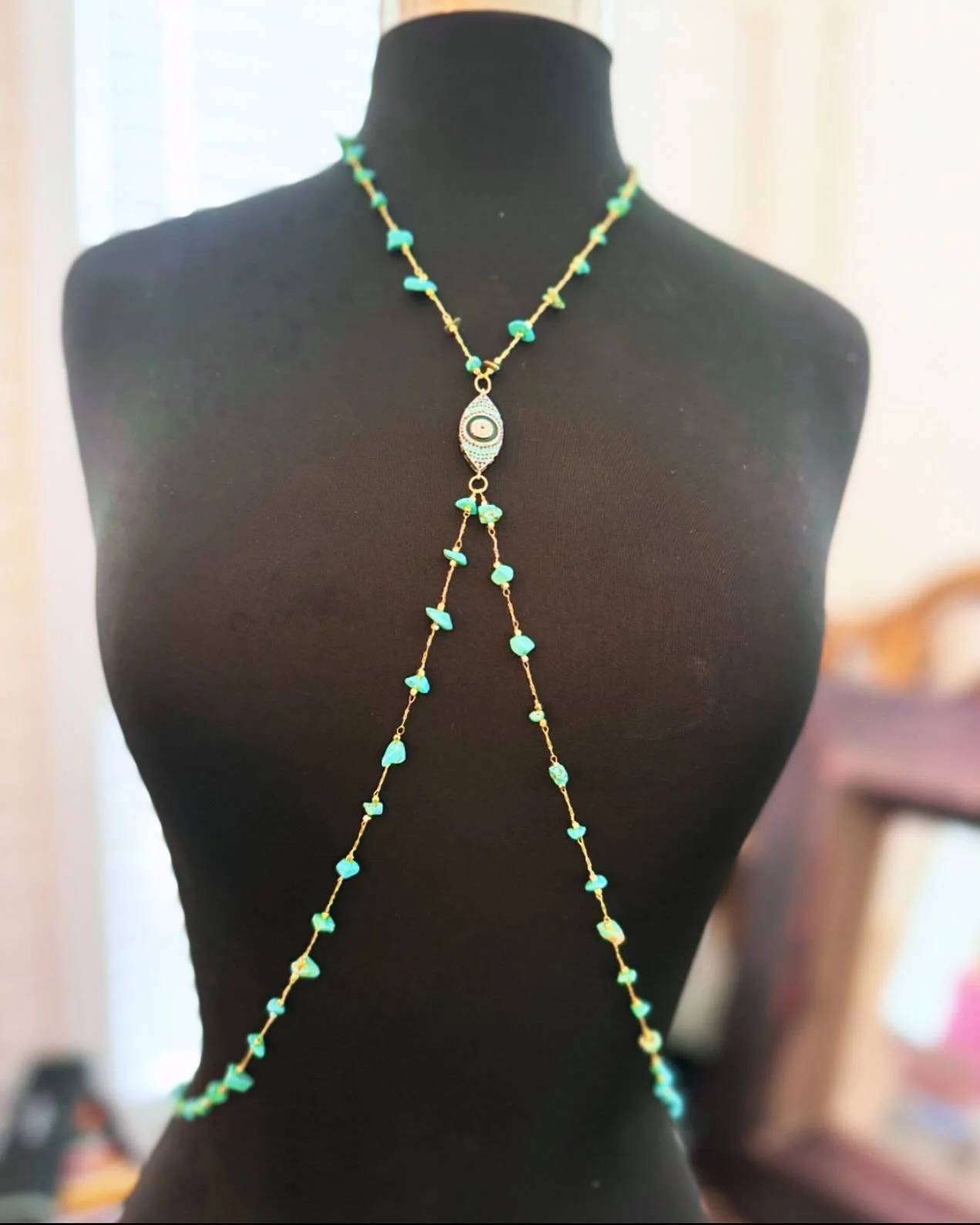 Turquoise Eye Body Chain