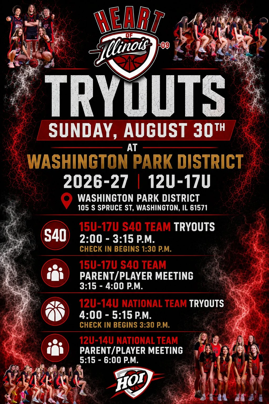 2027 Select40 & National 12u-17u Girls Try Outs