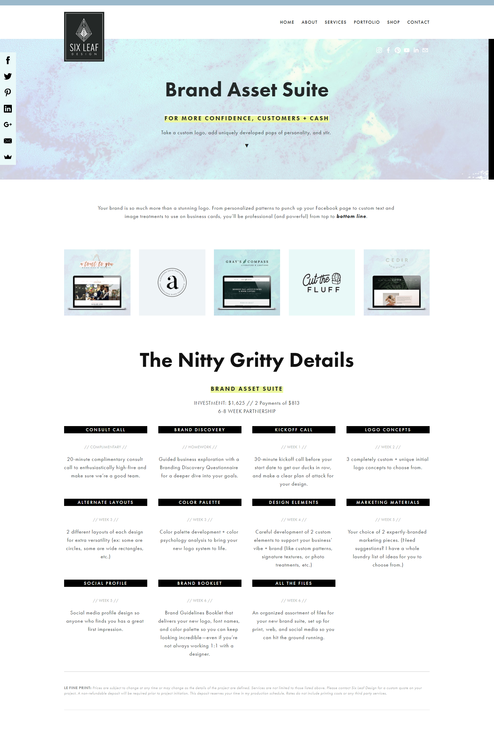 Six Leaf Design | Sales Page No. 1 | Verve & Vigour | Jess Manuszak | freelance print & web conversion copywriter | marketing writer | Denver, Colorado