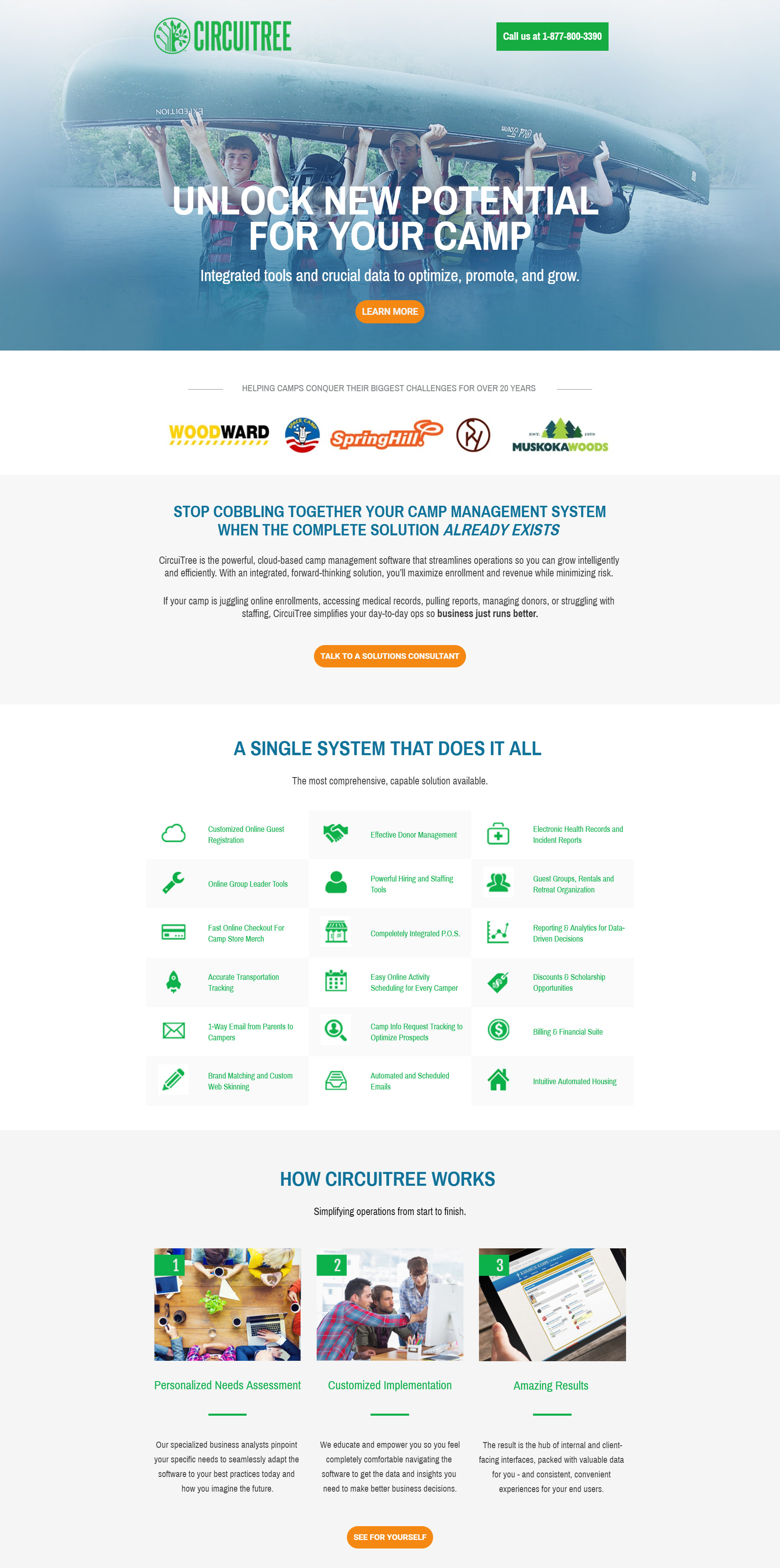 CircuiTree Camp Management Software | Landing & Sales Page | Verve & Vigour | Jess Manuszak | freelance print & web conversion copywriter | marketing writer | Denver, Colorado