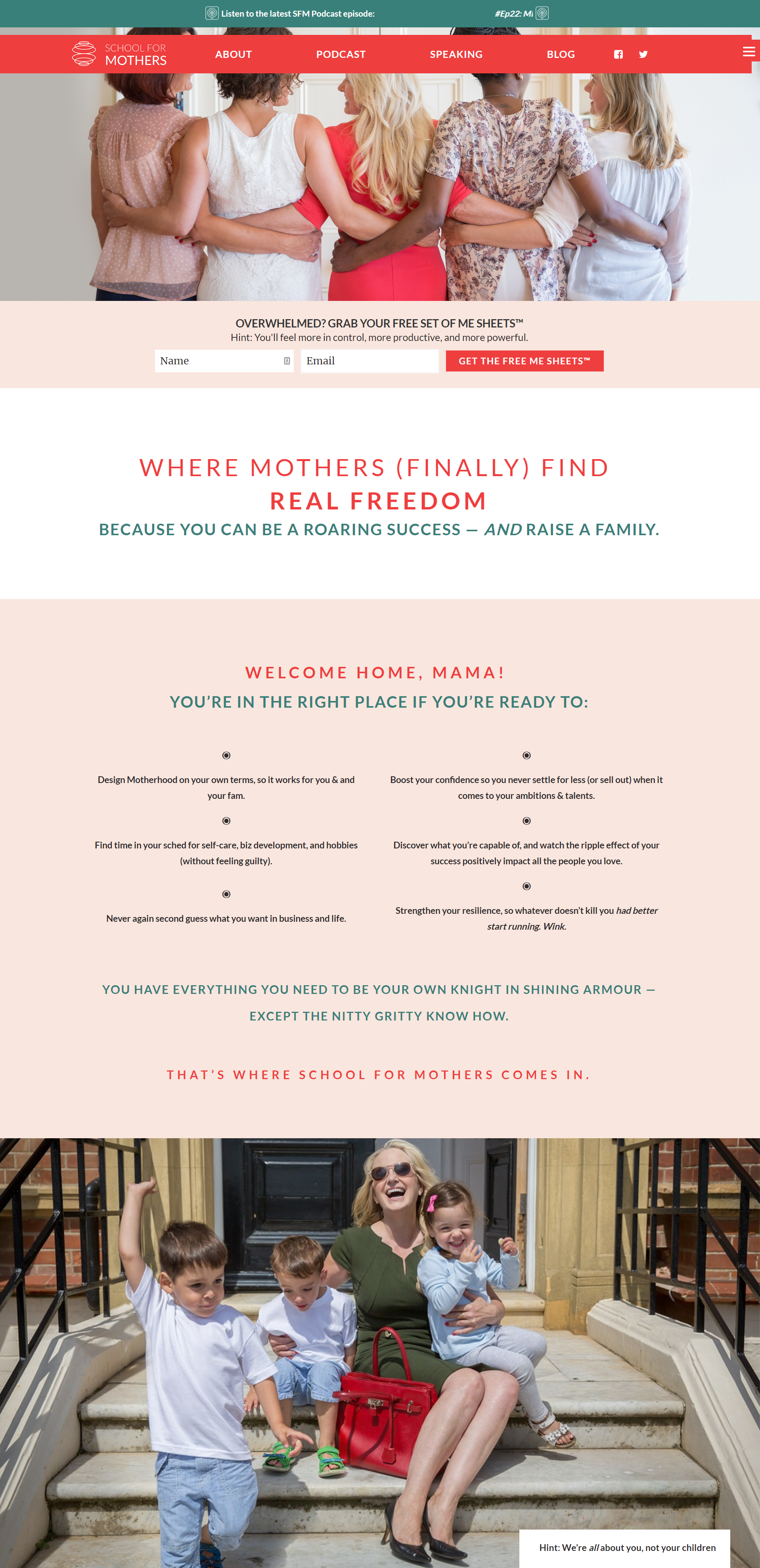 School for Mothers | Homepage | Verve & Vigour | Jess Manuszak | freelance print & web conversion copywriter | marketing writer | Denver, Colorado