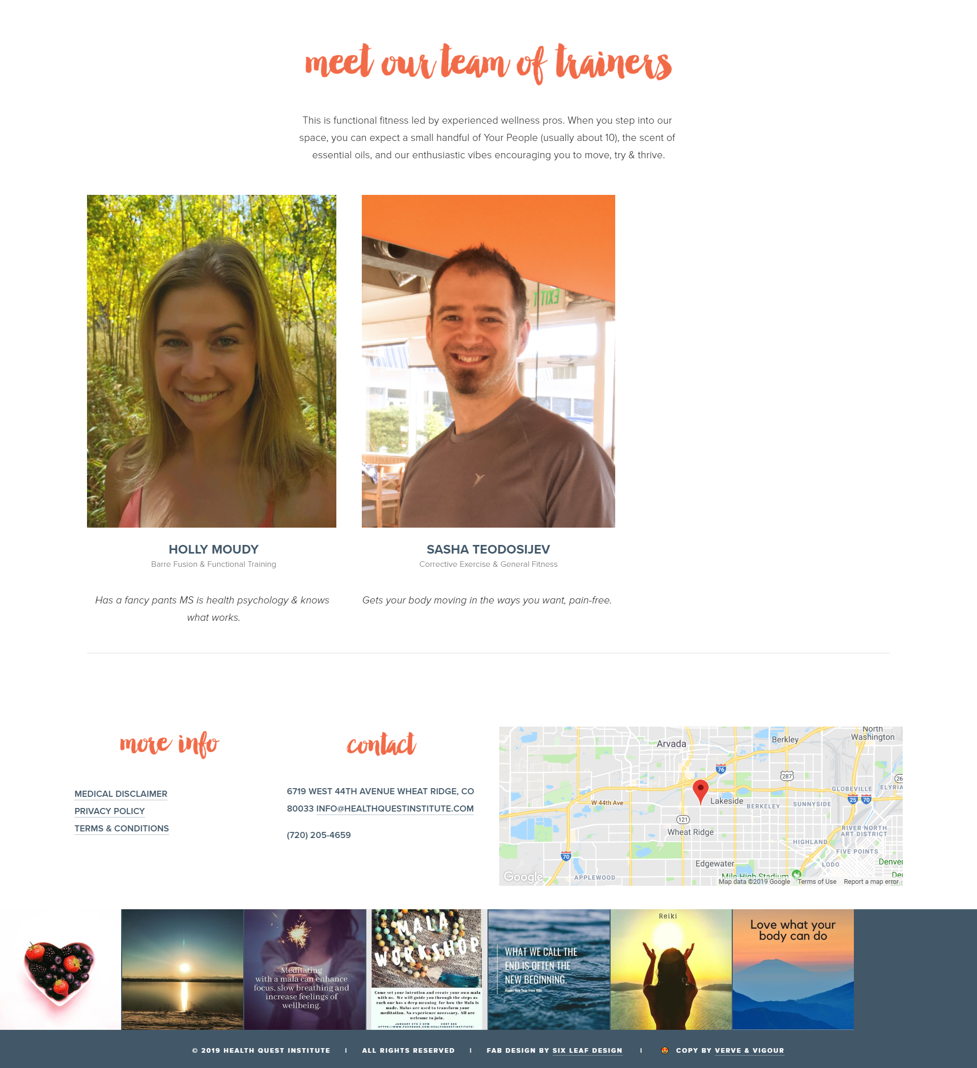 Health Quest Institute│About Page | Verve & Vigour | Jess Manuszak | freelance print & web conversion copywriter | marketing writer | Denver, Colorado