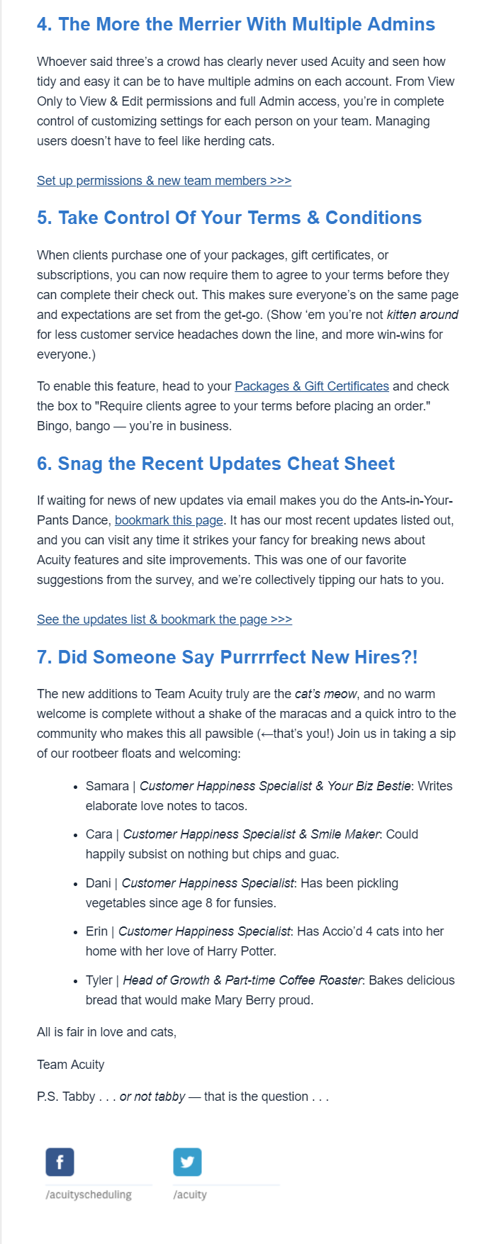 Acuity Scheduling │ Newsletter No. 4 | Verve & Vigour | Jess Manuszak | freelance print & web conversion copywriter | marketing writer | Denver, Colorado