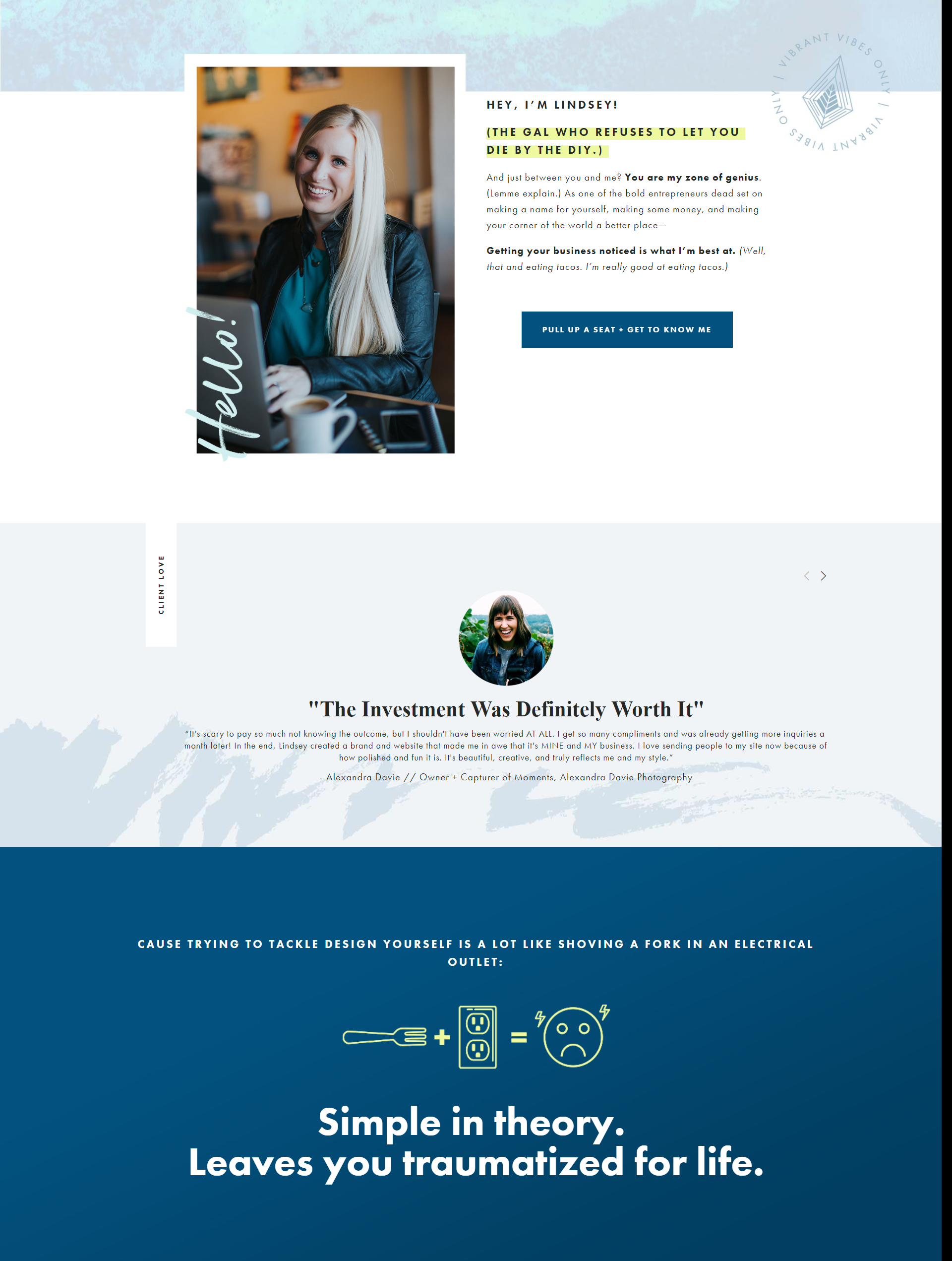 Six Leaf Design | Homepage | Verve & Vigour | Jess Manuszak | freelance print & web conversion copywriter | marketing writer | Denver, Colorado