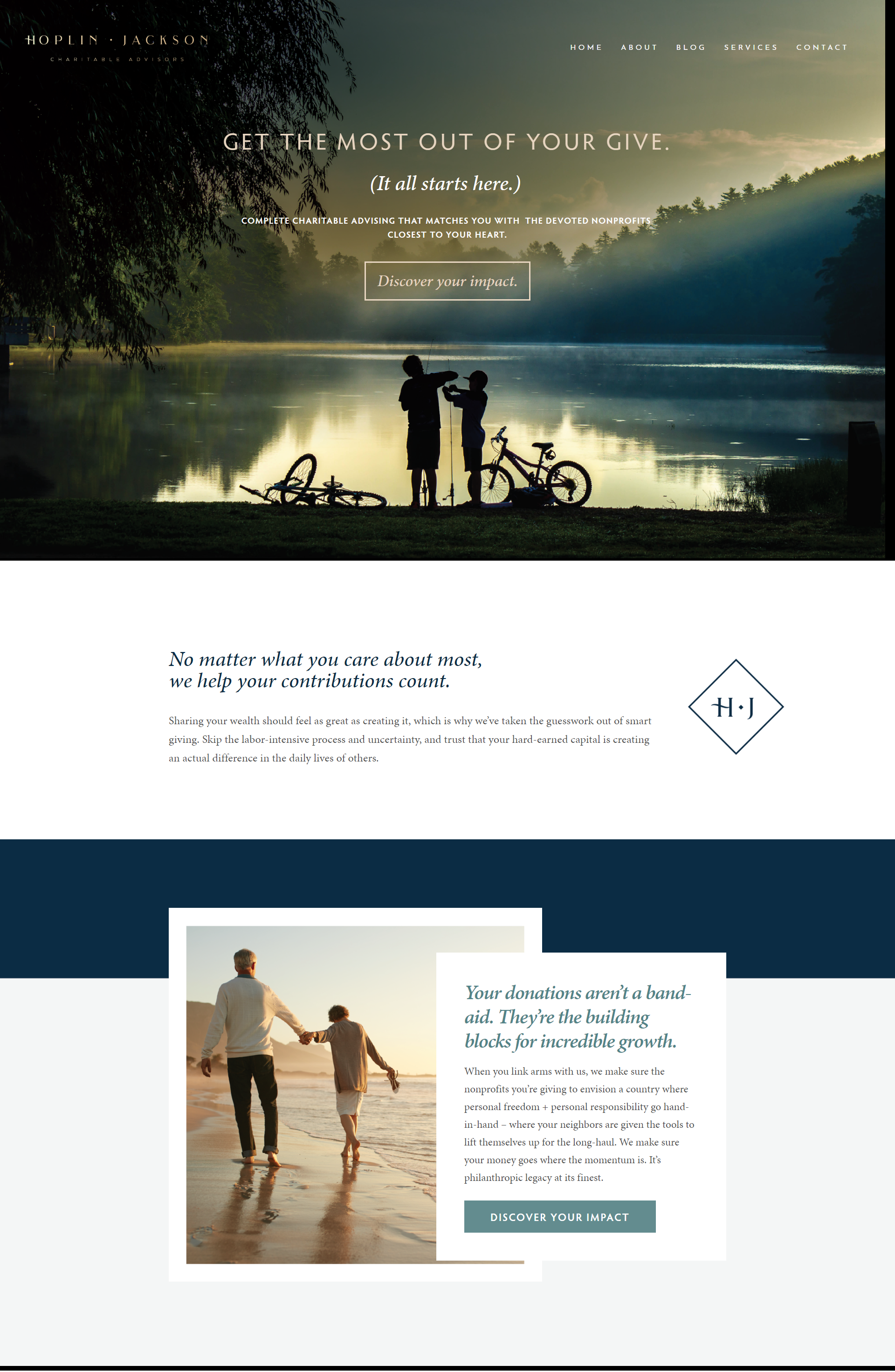 Hoplin Jackson Charitable Advisors | Homepage | Verve & Vigour | Jess Manuszak | freelance print & web conversion copywriter | marketing writer | Denver, Colorado