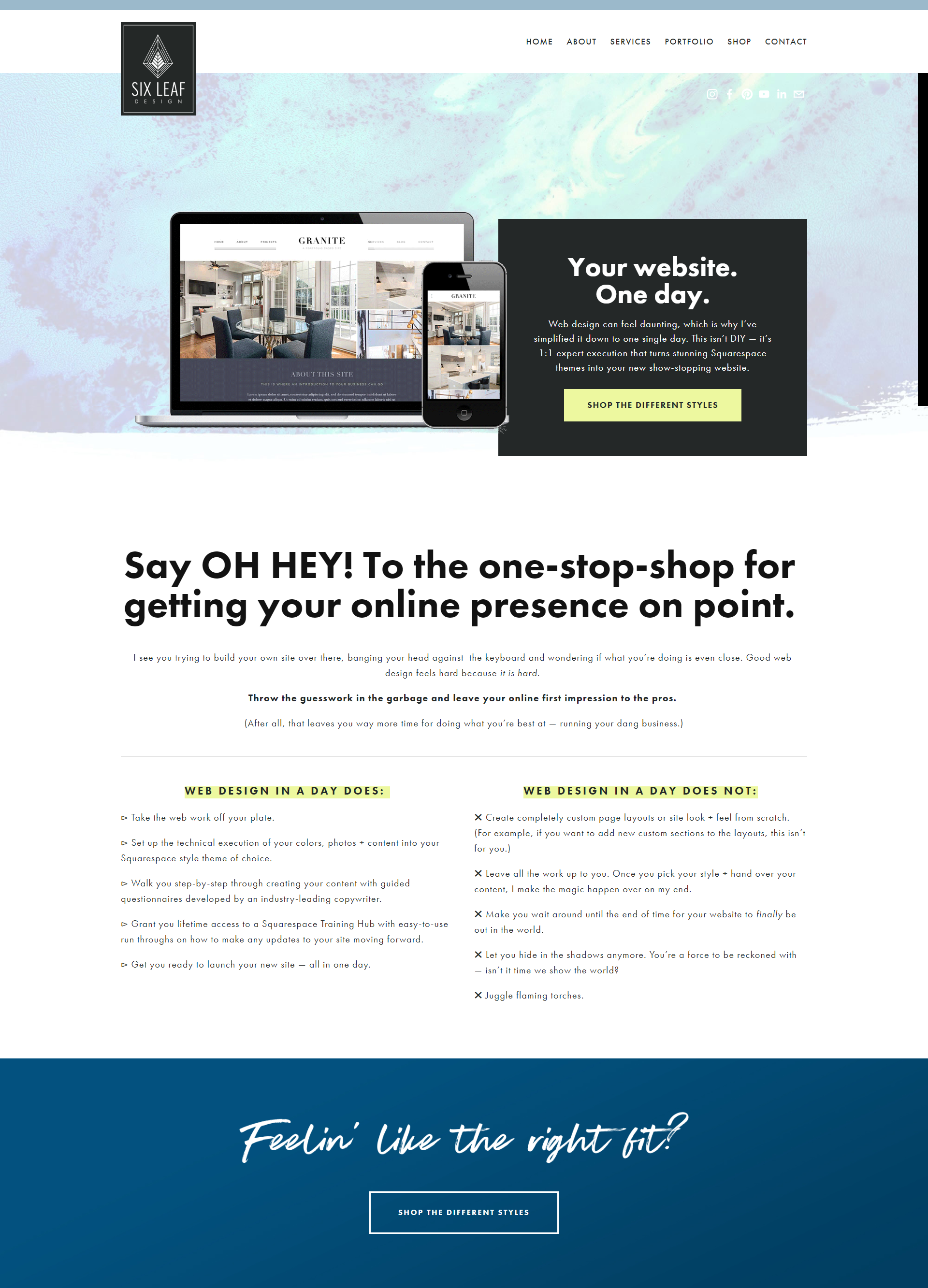 Six Leaf Design | Sales Page No. 2 | Verve & Vigour | Jess Manuszak | freelance print & web conversion copywriter | marketing writer | Denver, Colorado