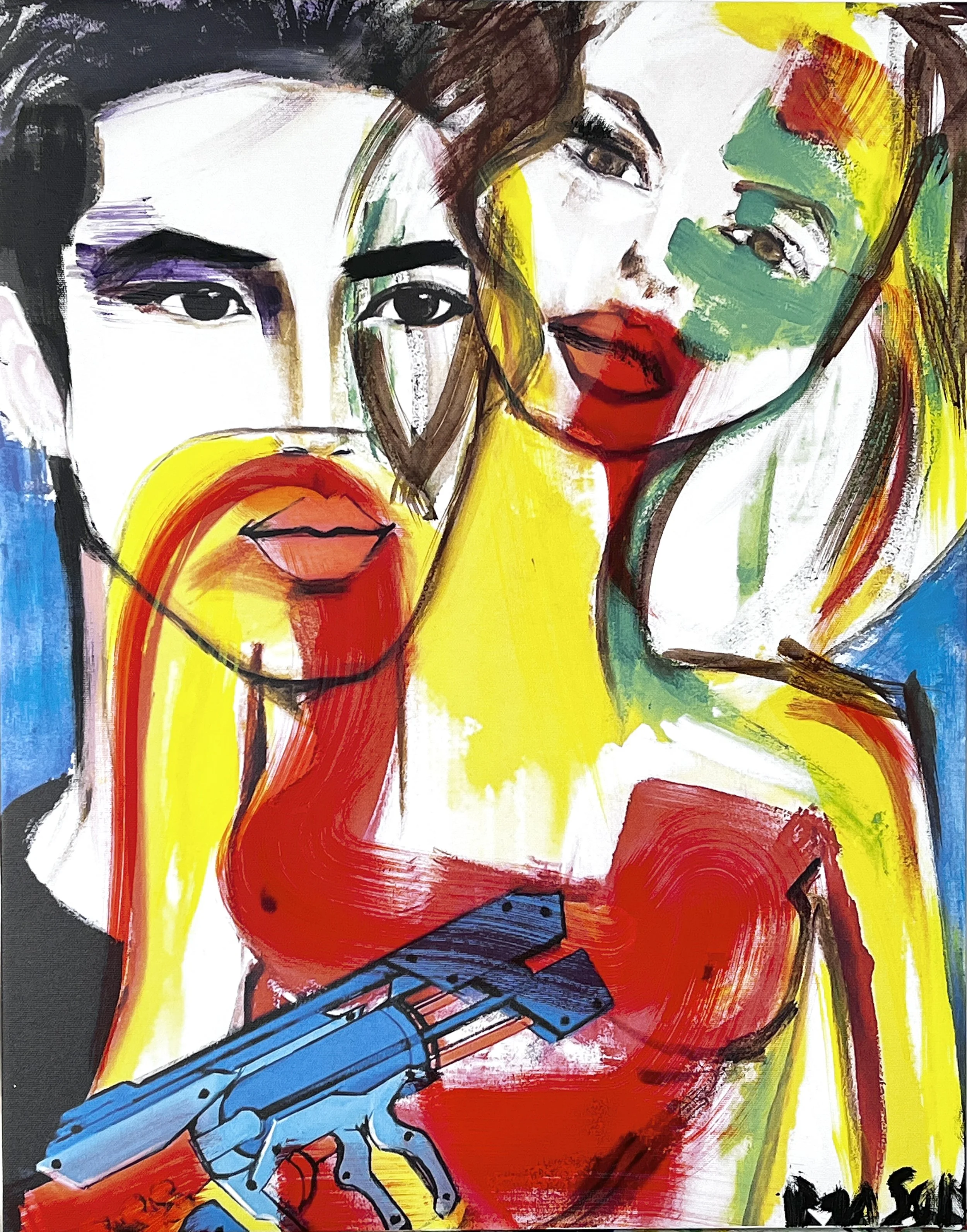 PRINT On Canvas "Water Gun"