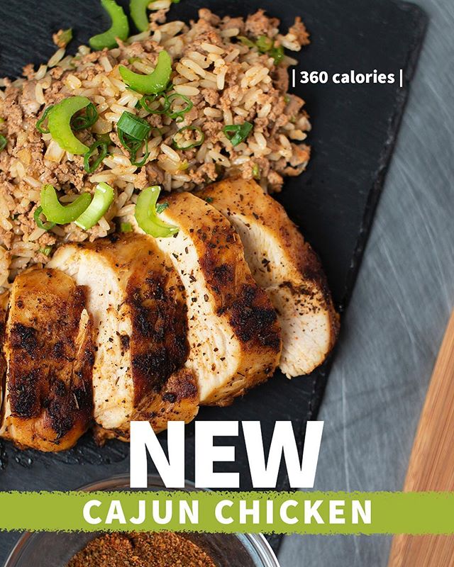 A new meal is in our fridge this week! Stop by to try the NEW Cajun Chicken🤤👆 Tap the address in our bio to find us.
360 calories
42p/28c/8f