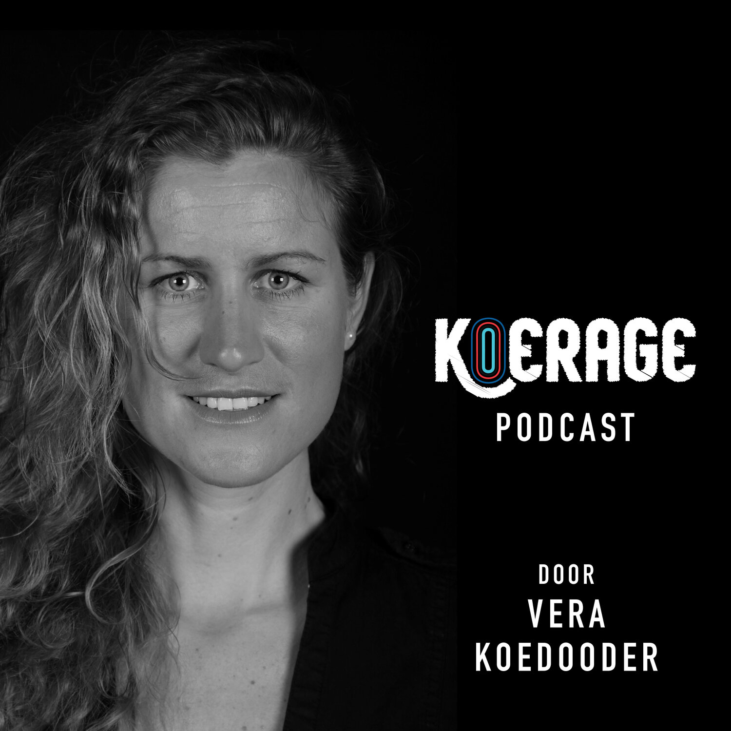 Logo Koerage podcast door Vera Koedooder
