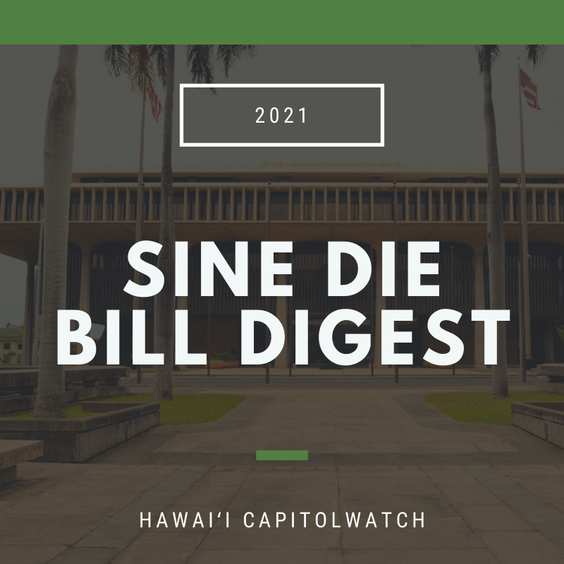 Sine die session adjourned: Bill digest