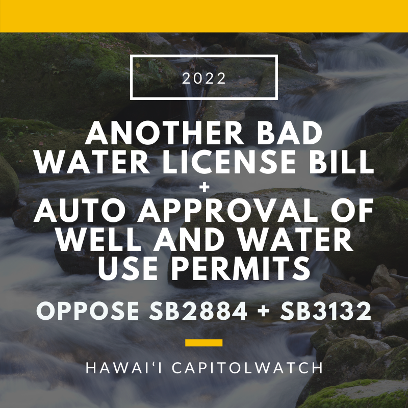More bad water bills coming through - OPPOSE SB2884 and SB3132
