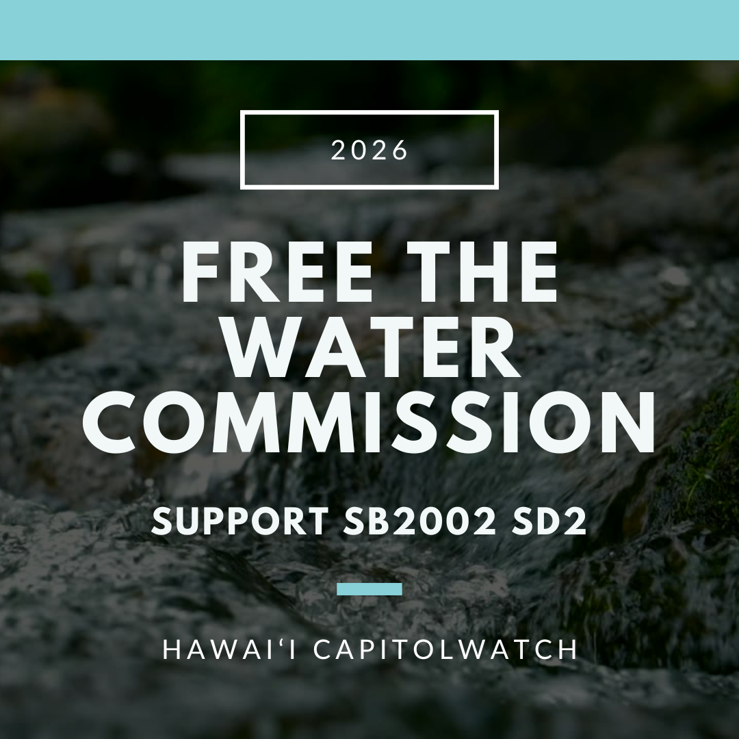 SUPPORT SB2002 SD1: Free the Water Commission