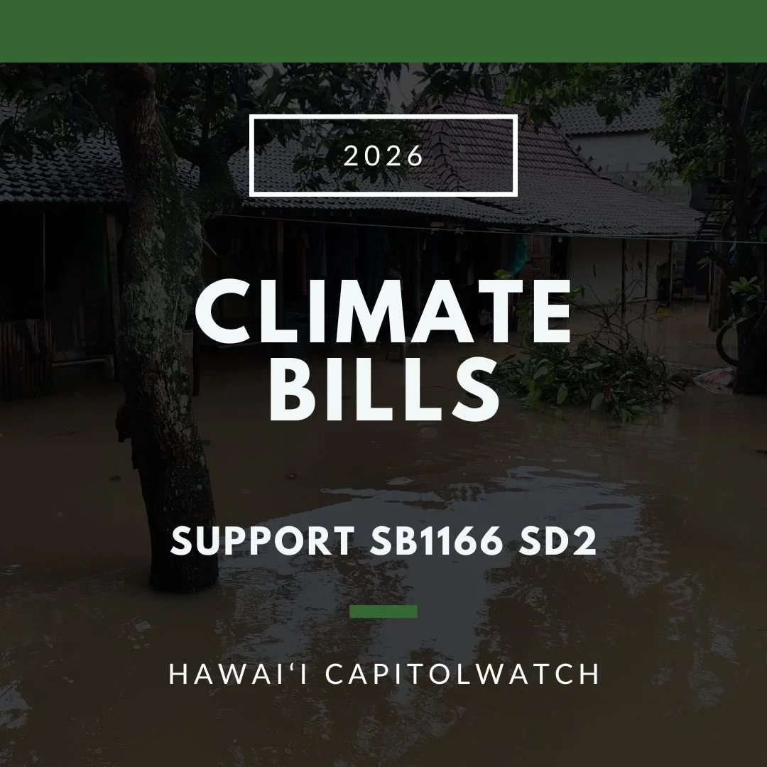 SUPPORT SB1166 SD2: Hold Fossil Fuel Companies Accountable