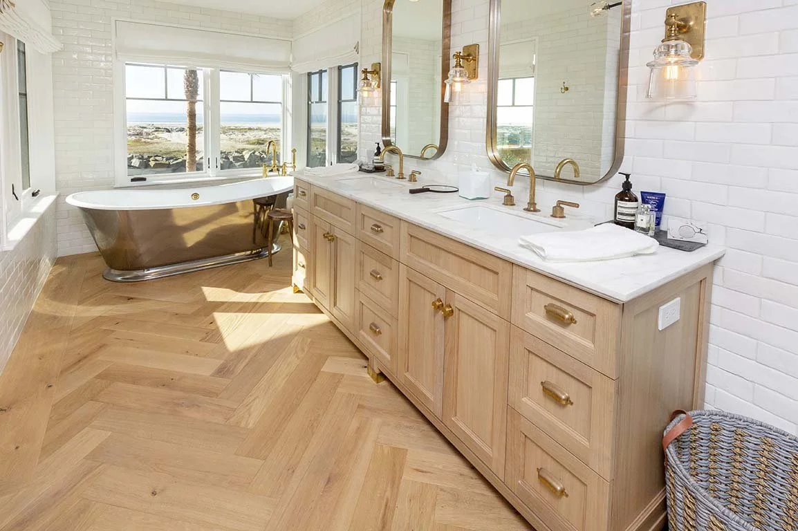 European Oak Custom Herringbone