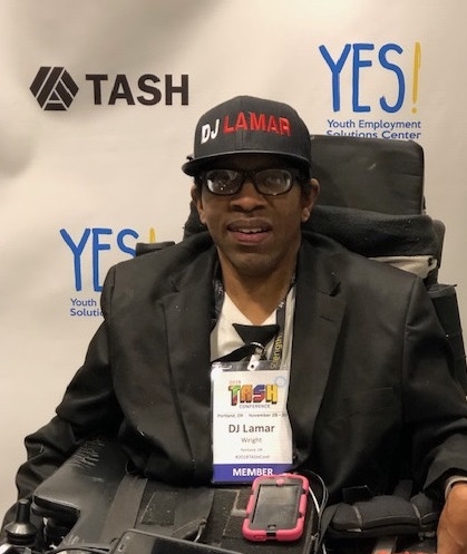 Image of DJ Lamar, a Portland area DJ and self-advocate.
