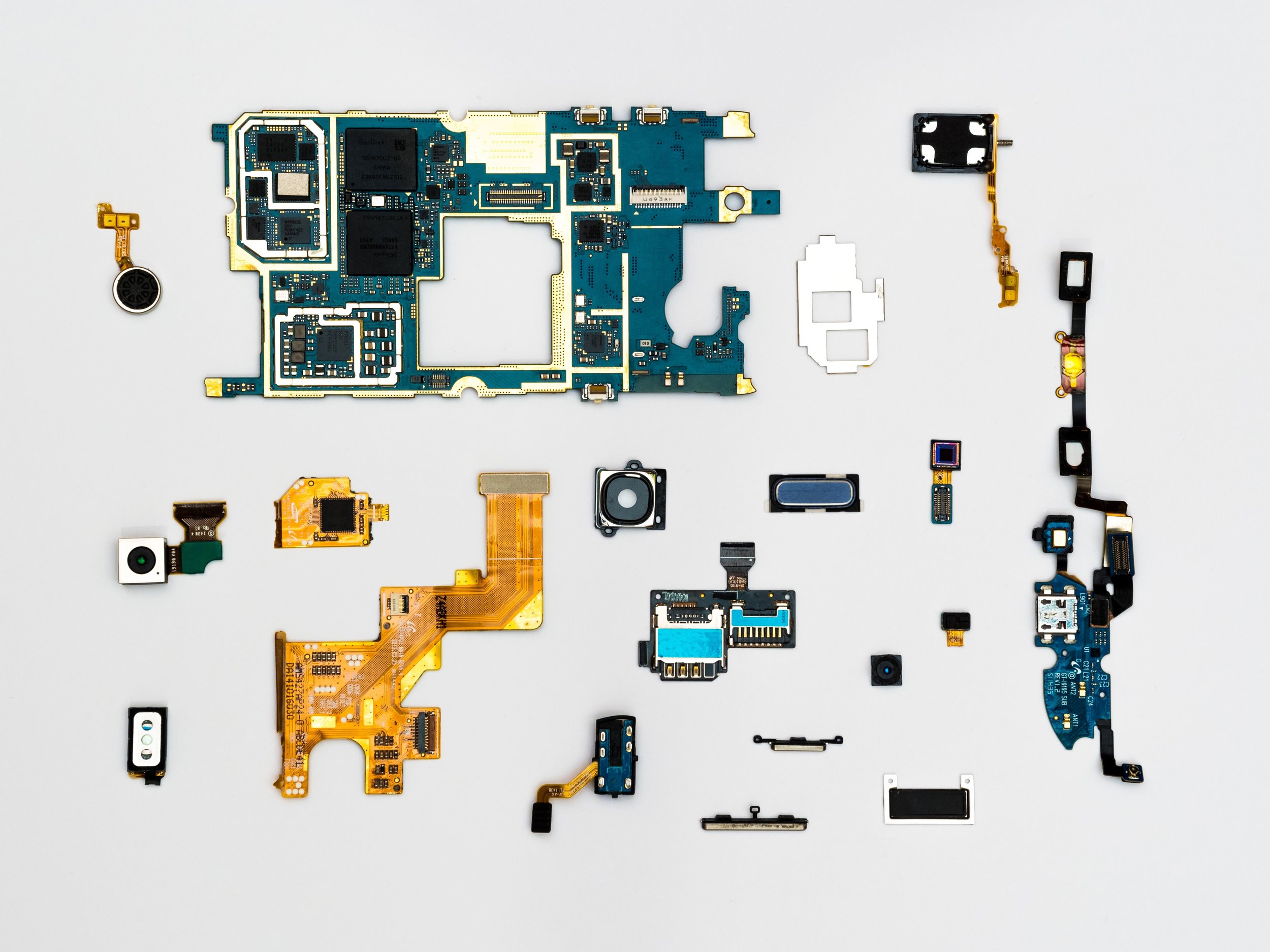 Image of smartphone modules. Stock image.