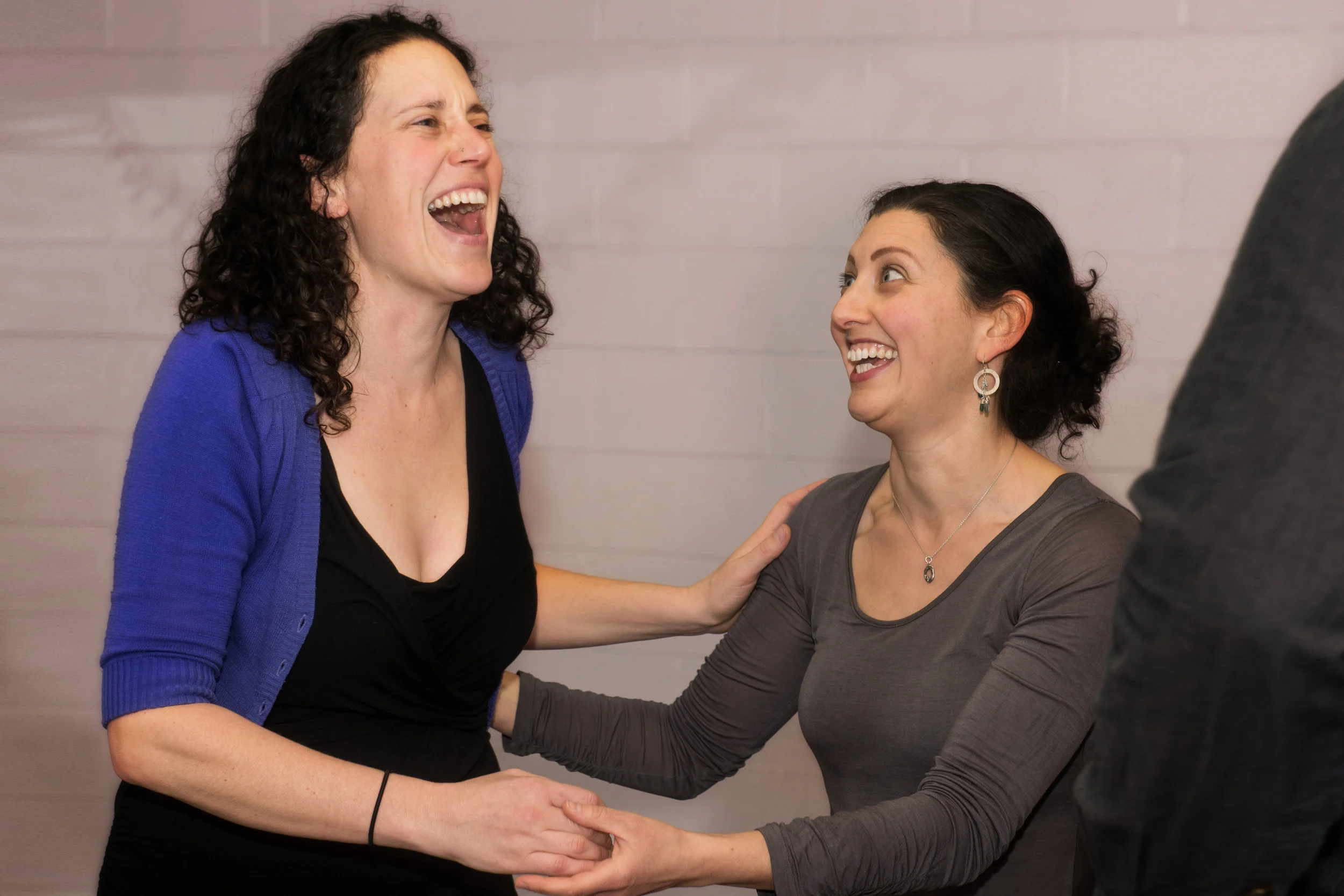 Having fun learning to dance!